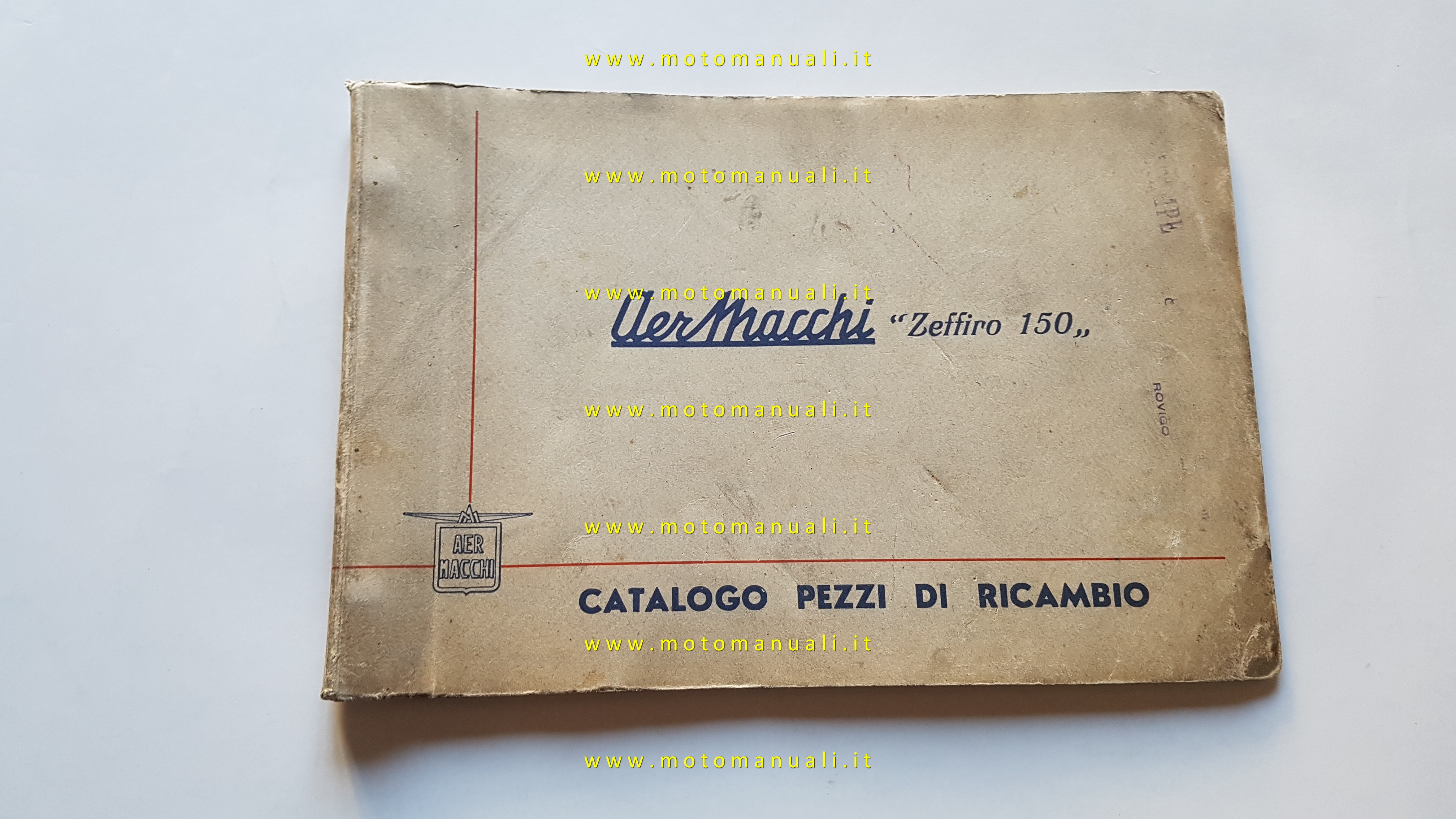 Aermacchi Zeffiro 150 Scooter catalogo ricambi originale