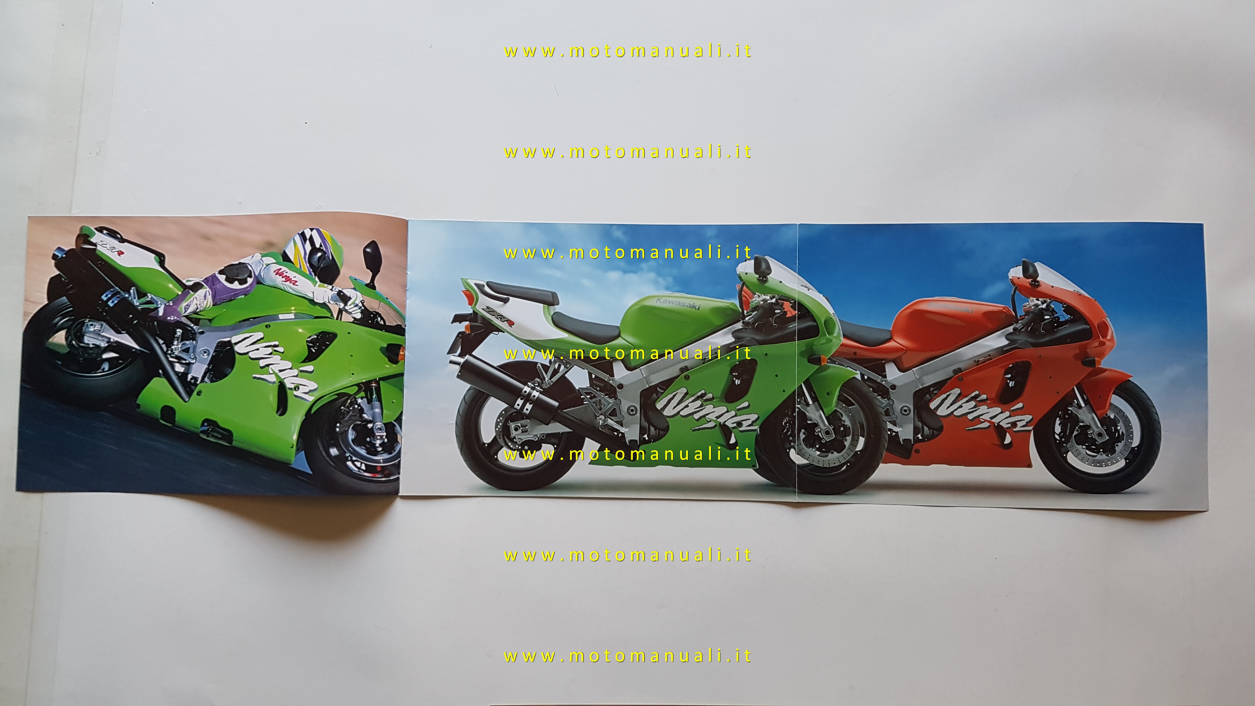 Depliant: Kawasaki 750 ZX-7R ZX-7RR Ninja 1996 depliant