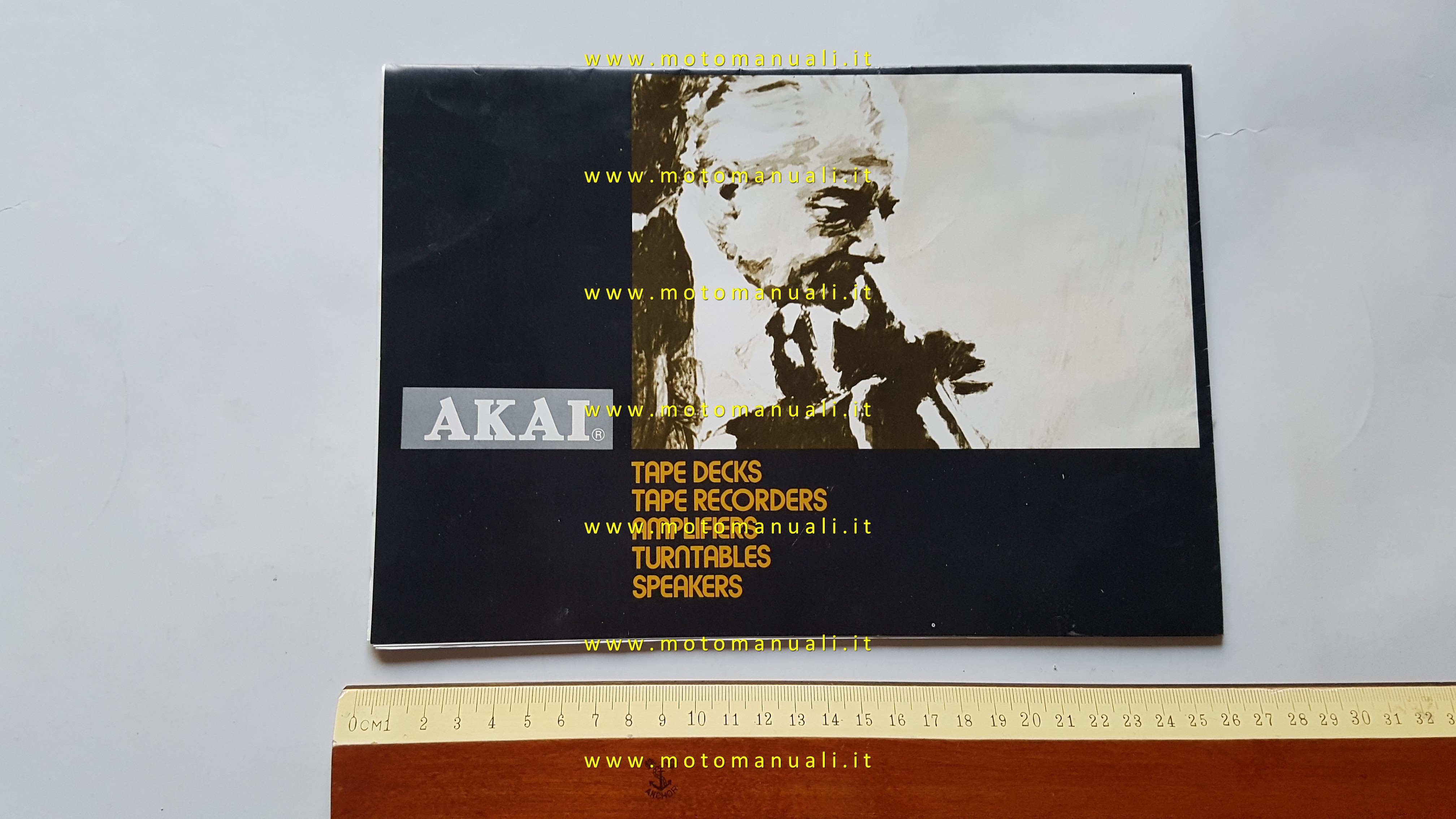 Akai catalogo poster prodotti HI-FI anni 70 originale