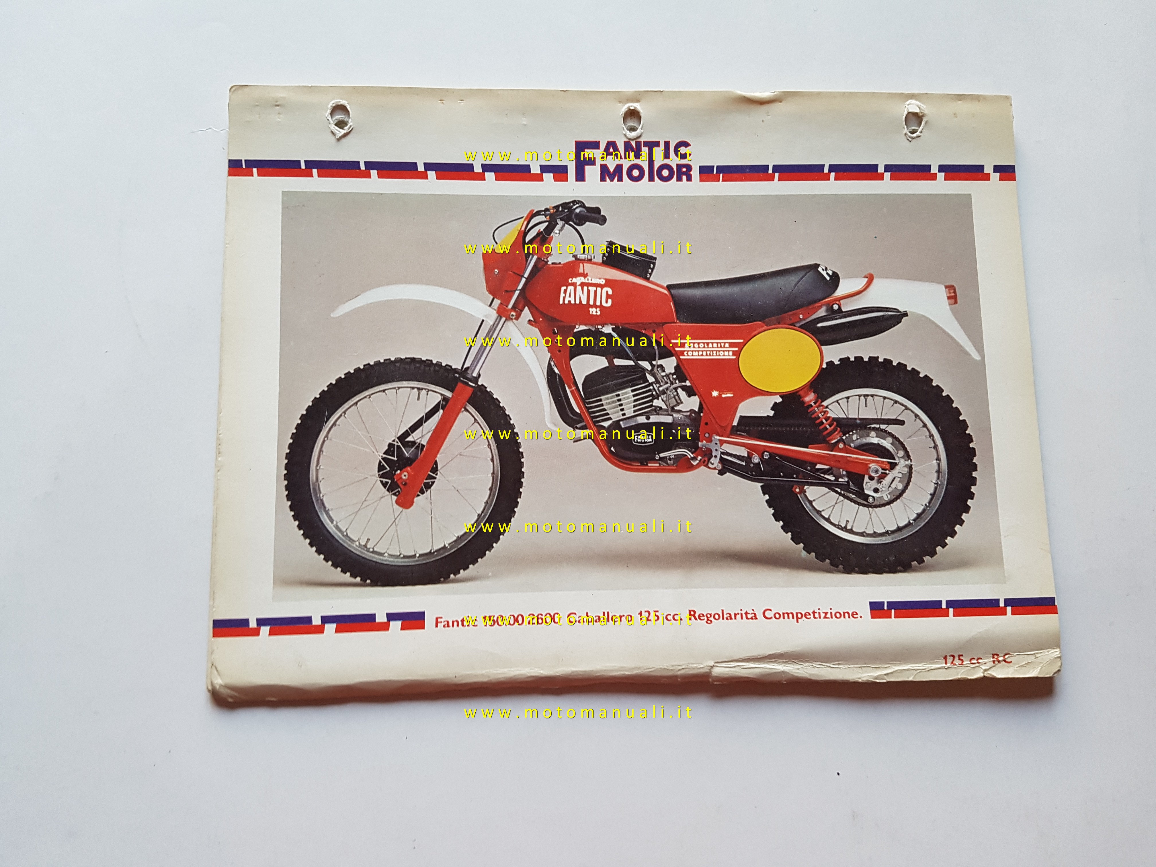Fantic Caballero 125 Regolarità Competizione 1979 catalogo ricambi originale