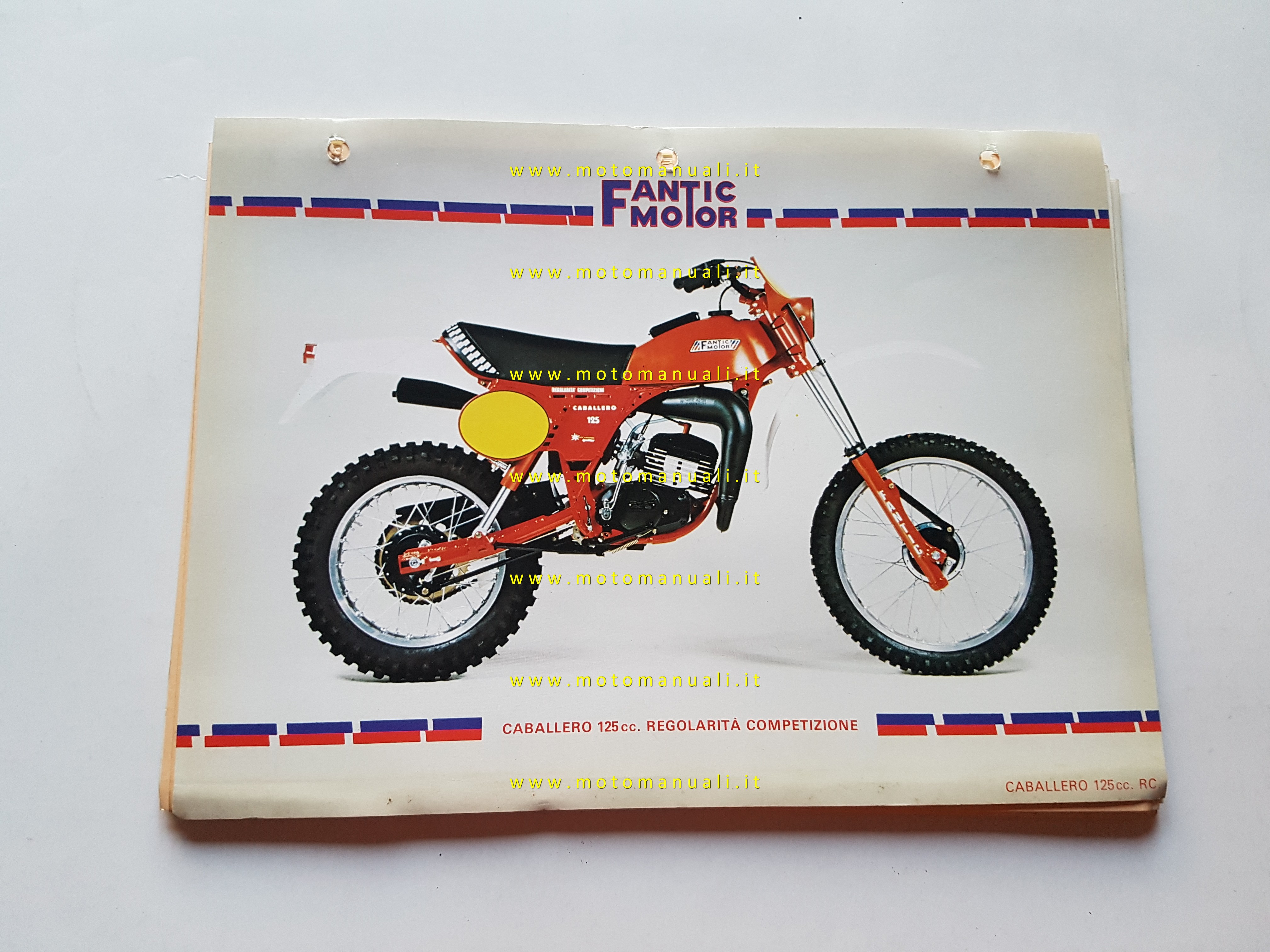 Fantic Caballero 125 Regolarità Competizione 1981 catalogo ricambi originale