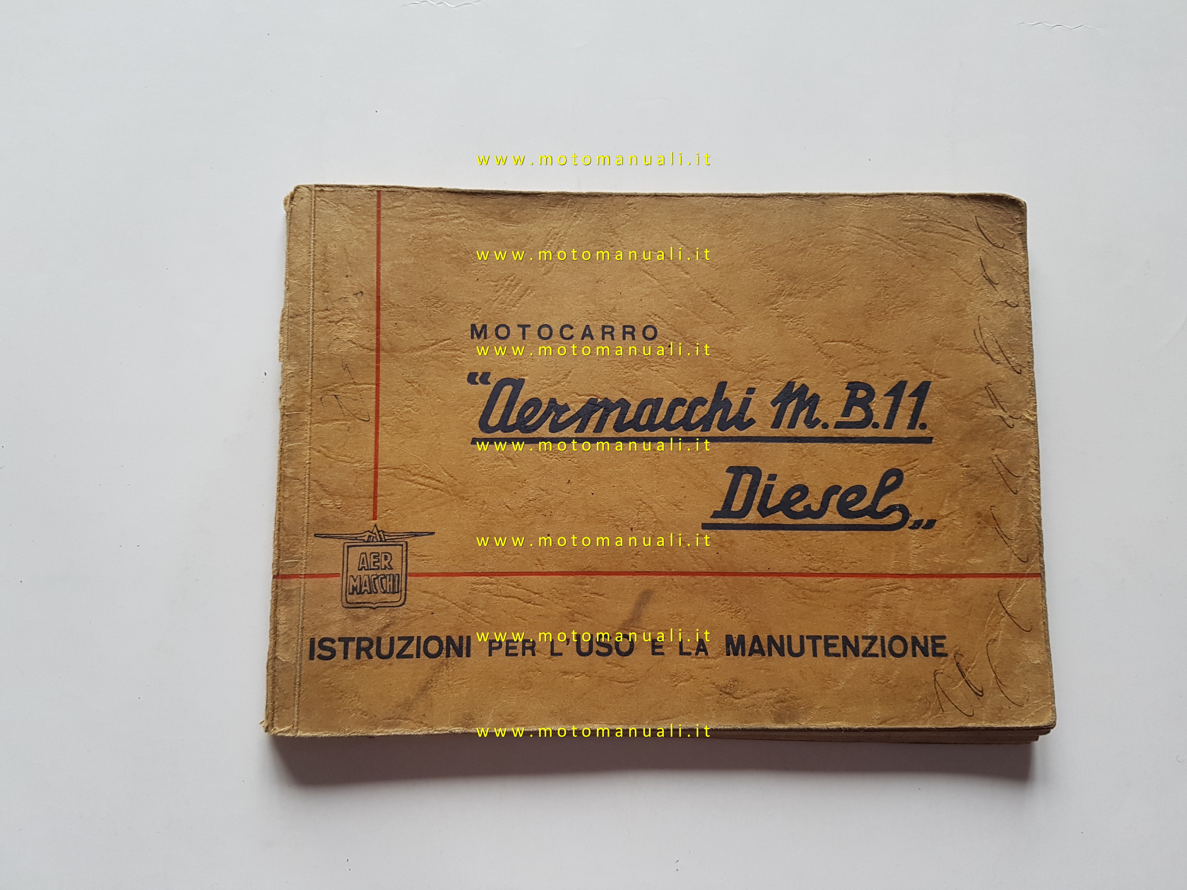 Aermacchi Motocarro MB 11 Diesel 1960 manuale uso originale