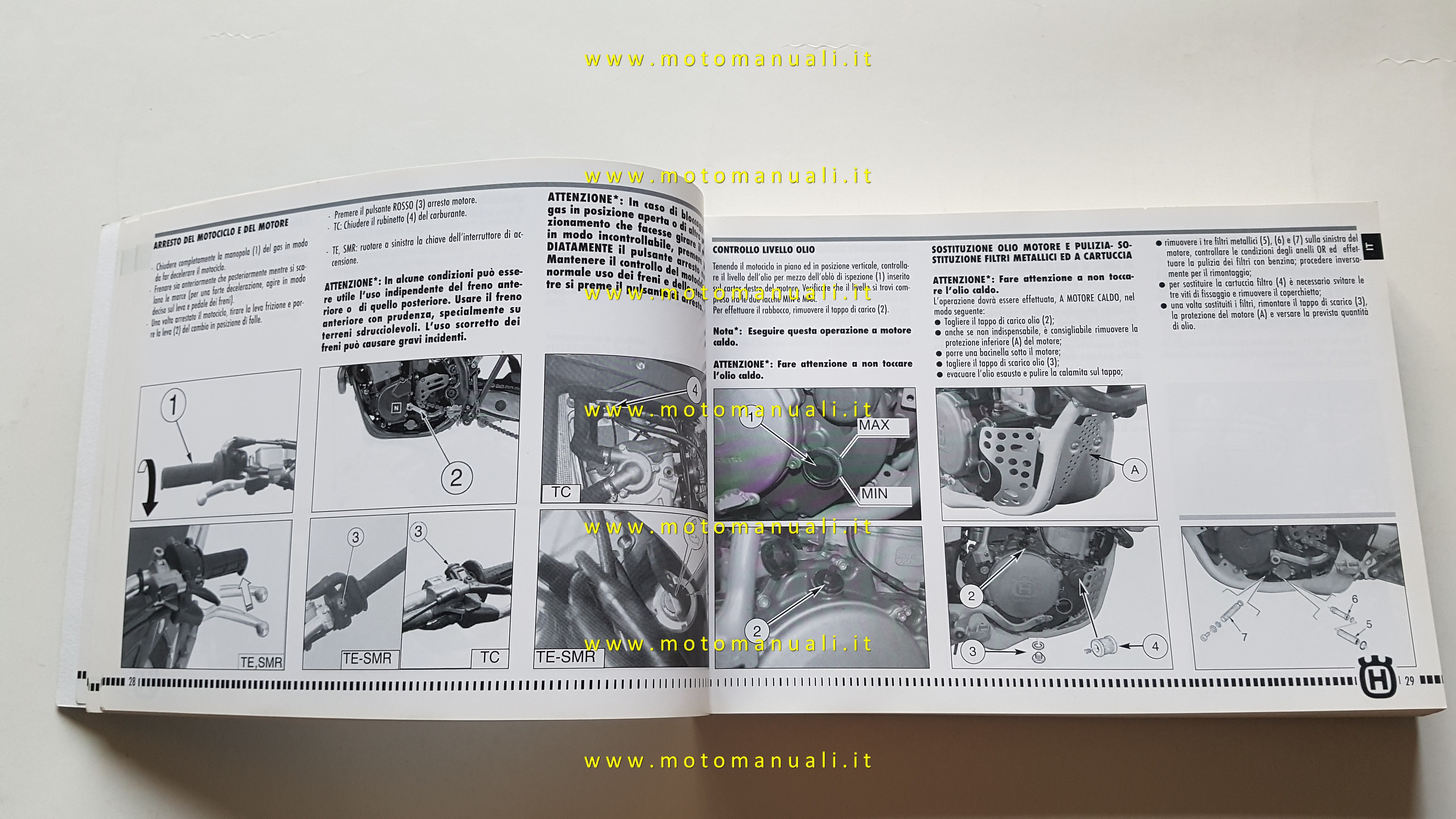 Owners manuals: Husqvarna TE TC TCX SMR 250-450-510 2008 manuale