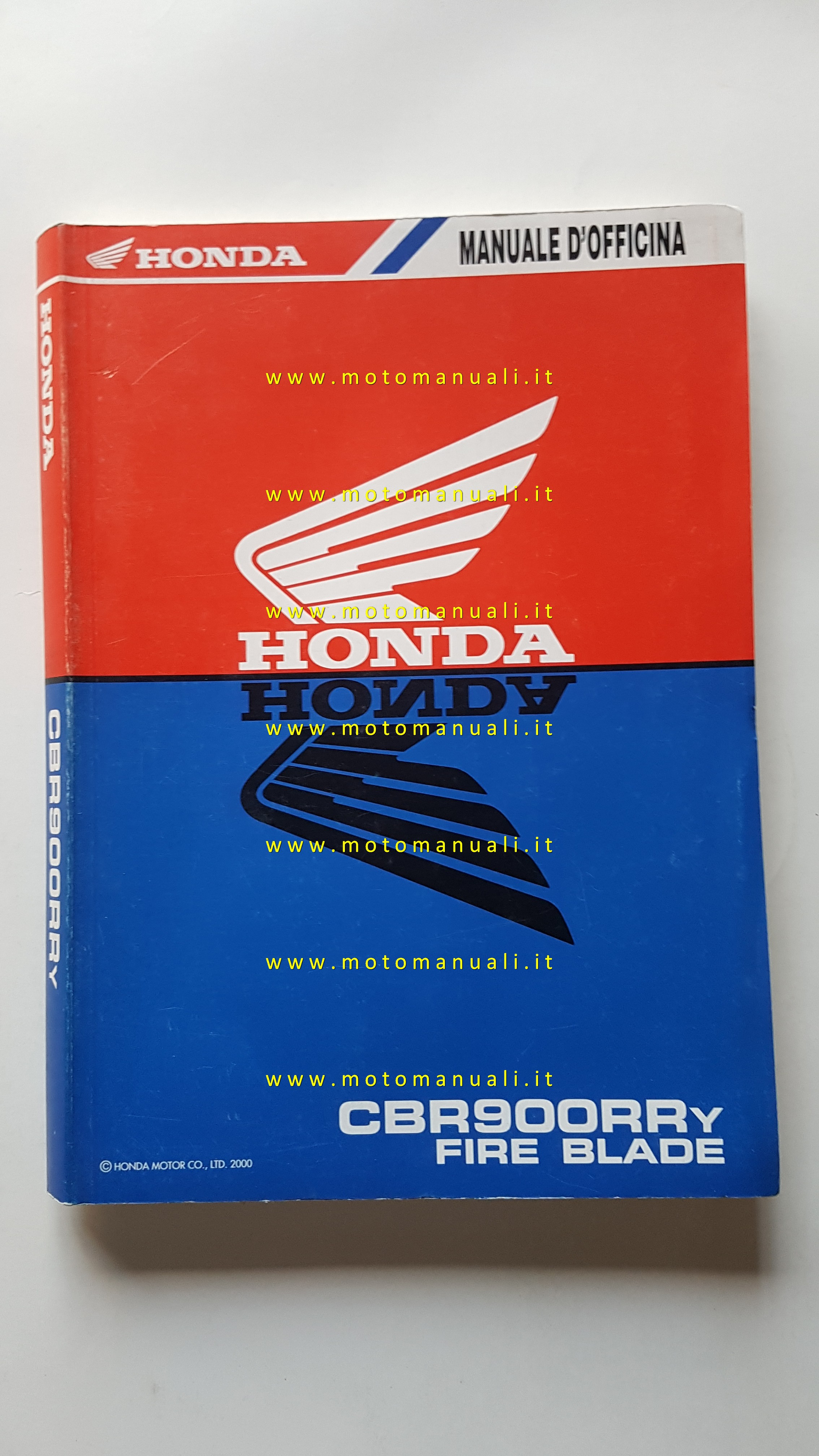 Honda CBR 900 RR 2000 manuale officina originale italiano workshop manual