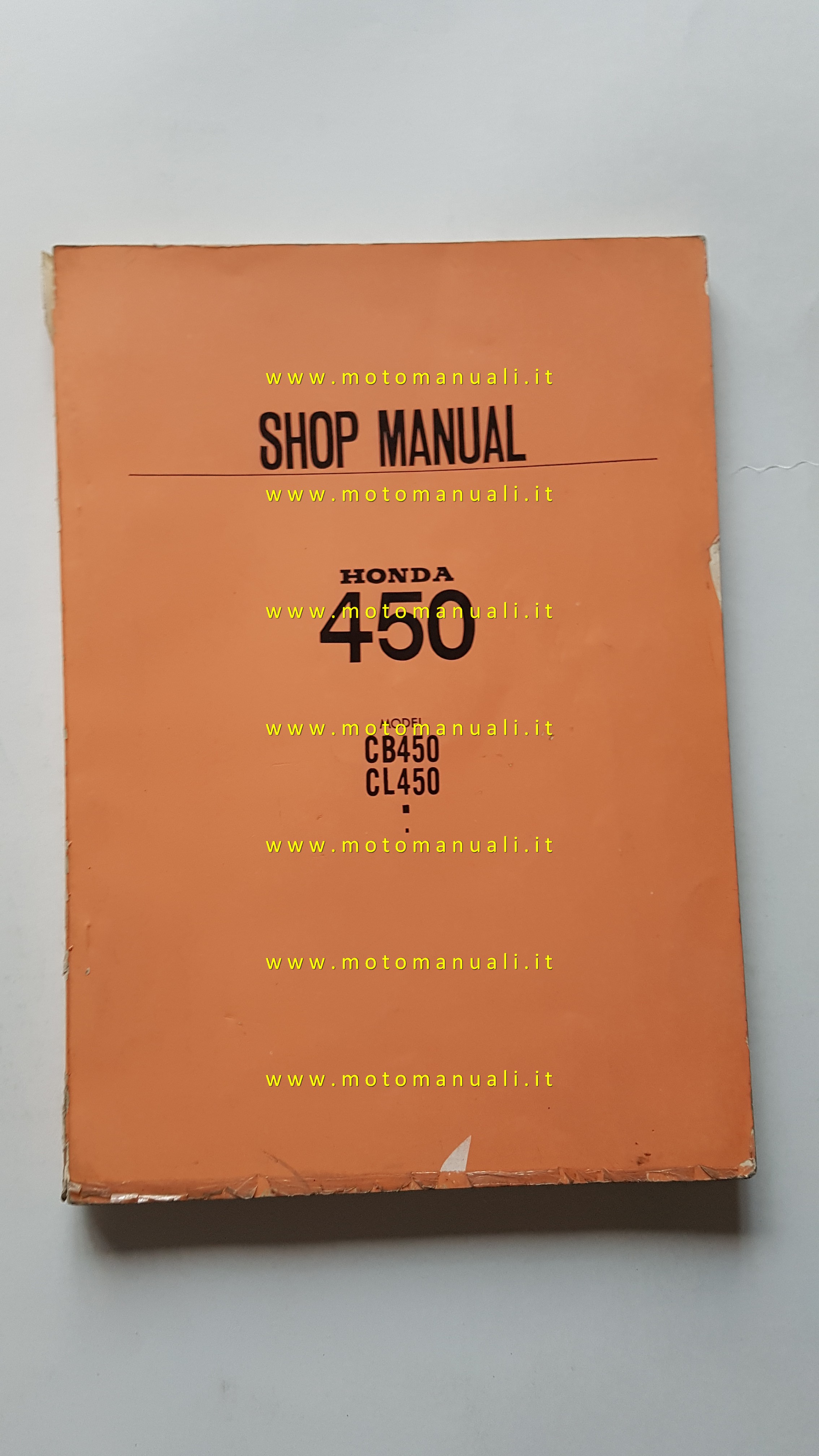 Honda CB 450 - CL 450 1971 manuale officina originale INGLESE workshop manual