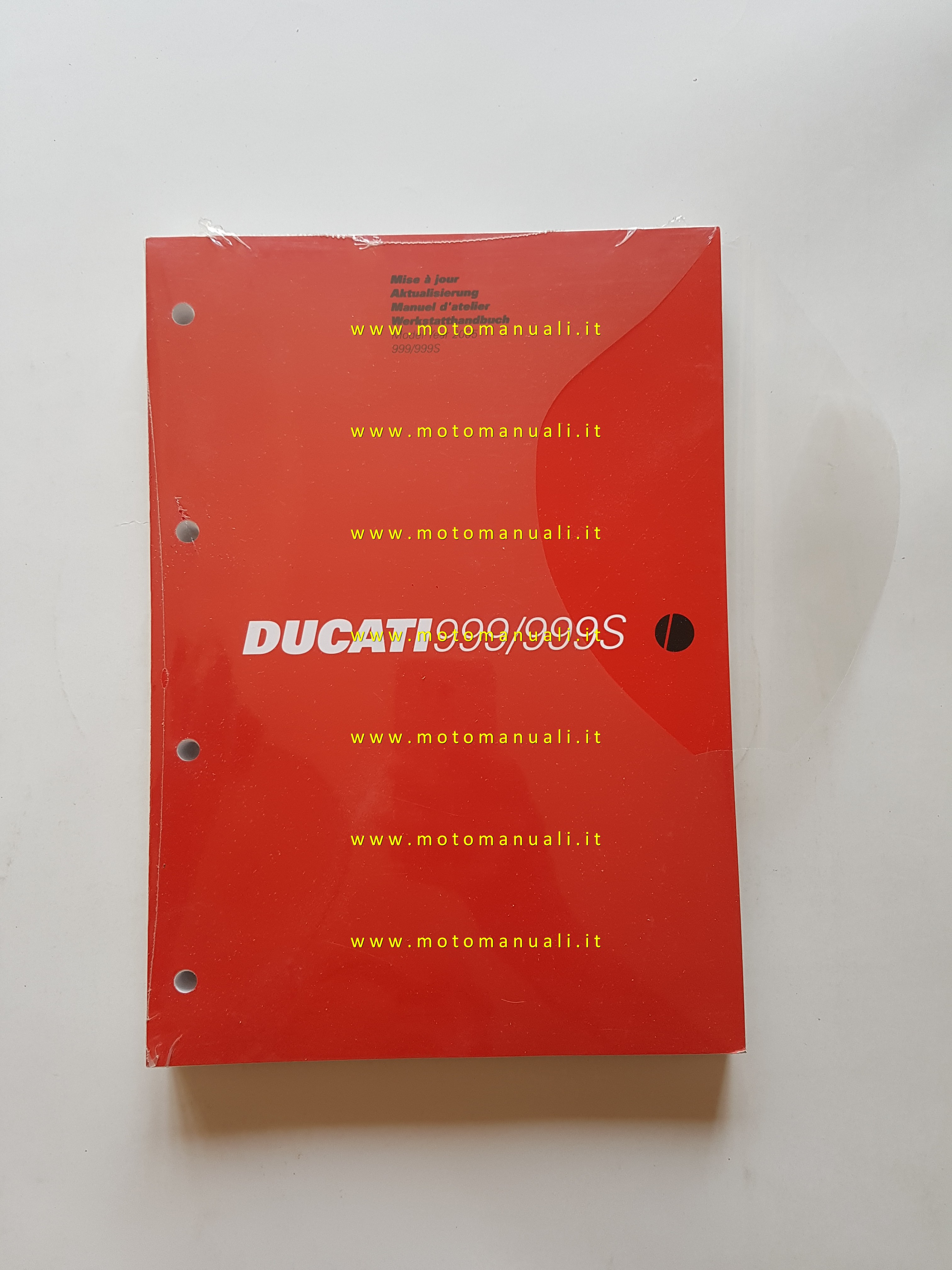 DUCATI 999-999 S aggiornamento 2005 manuale officina FRANCESE TEDESCO