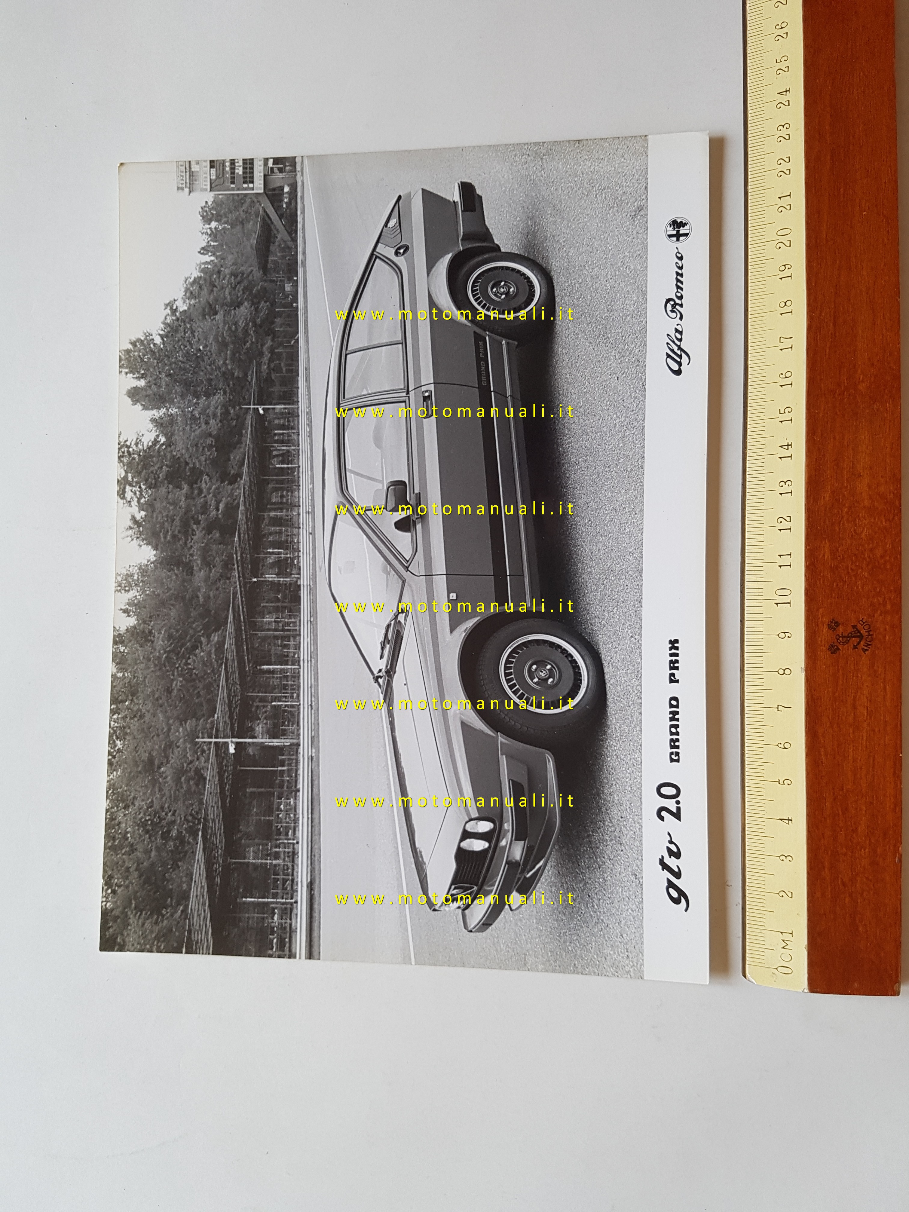 Alfa Romeo GTV 2.0 Grand Prix 1981 foto cartella stampa originale