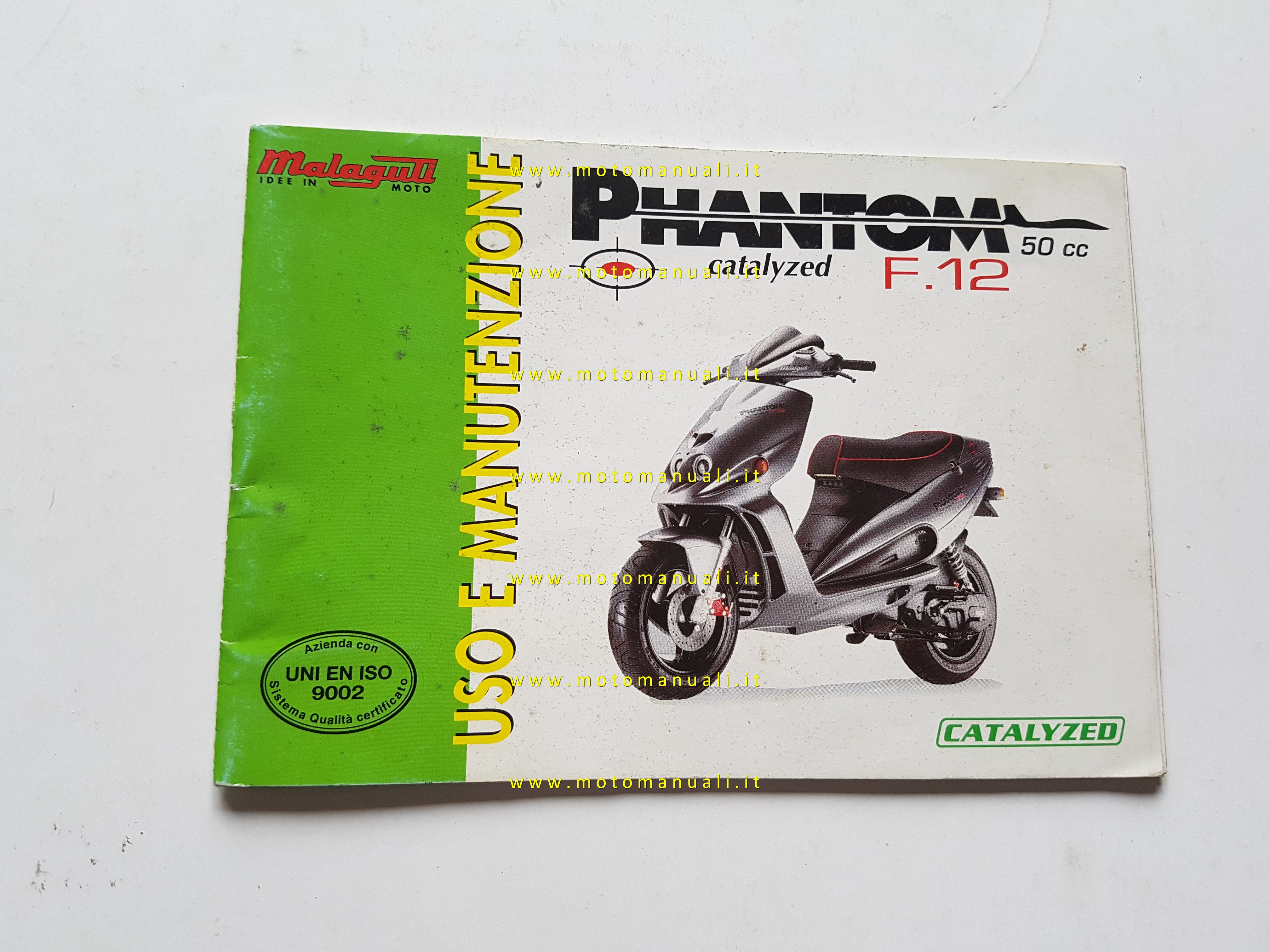 Owners manuals: Malaguti Phantom F12 Catalyzed 50 manuale uso manutenzione  originale italiano