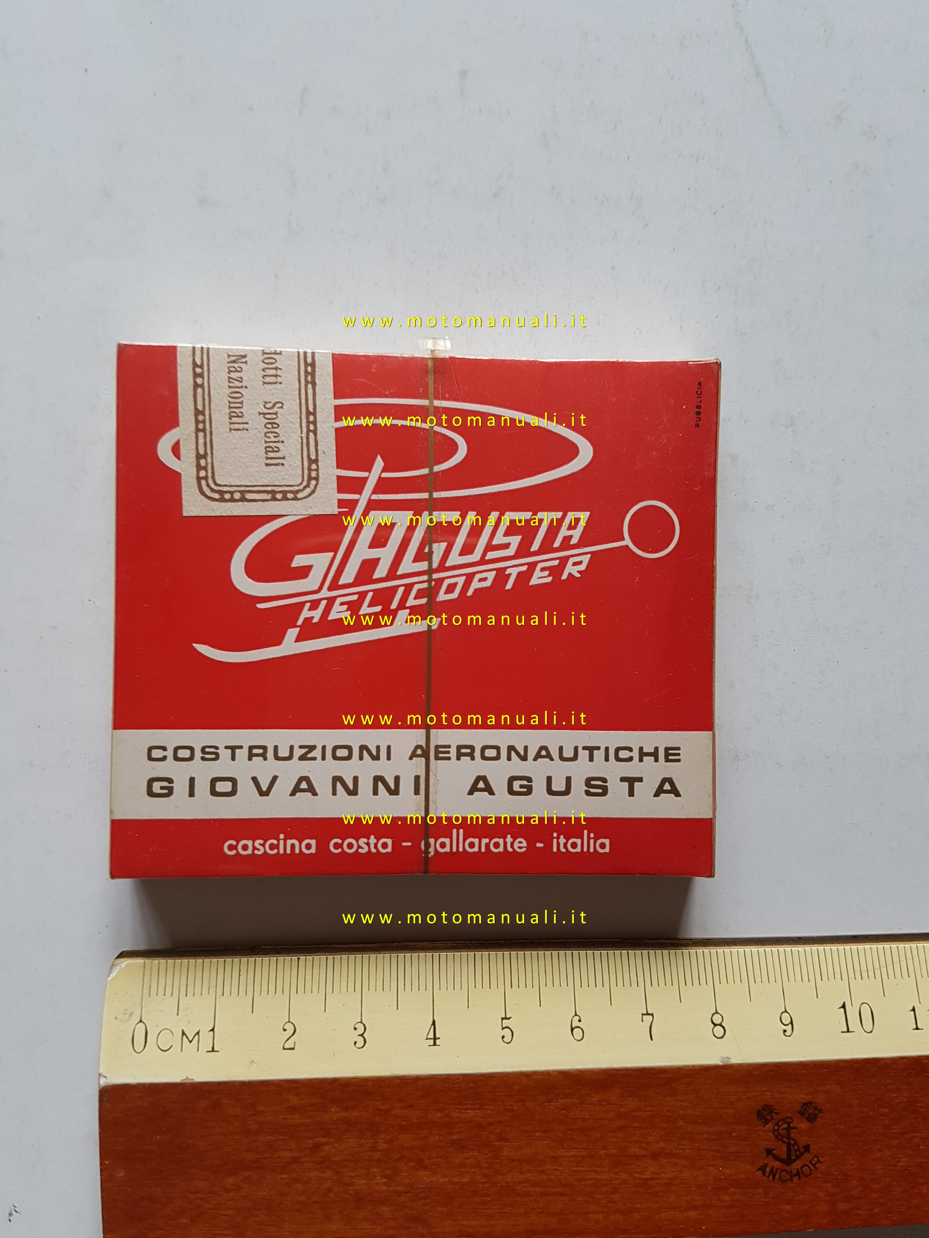 Agusta Elicotteri pacchetto sigarette promozionale anni 60 sigillato originale