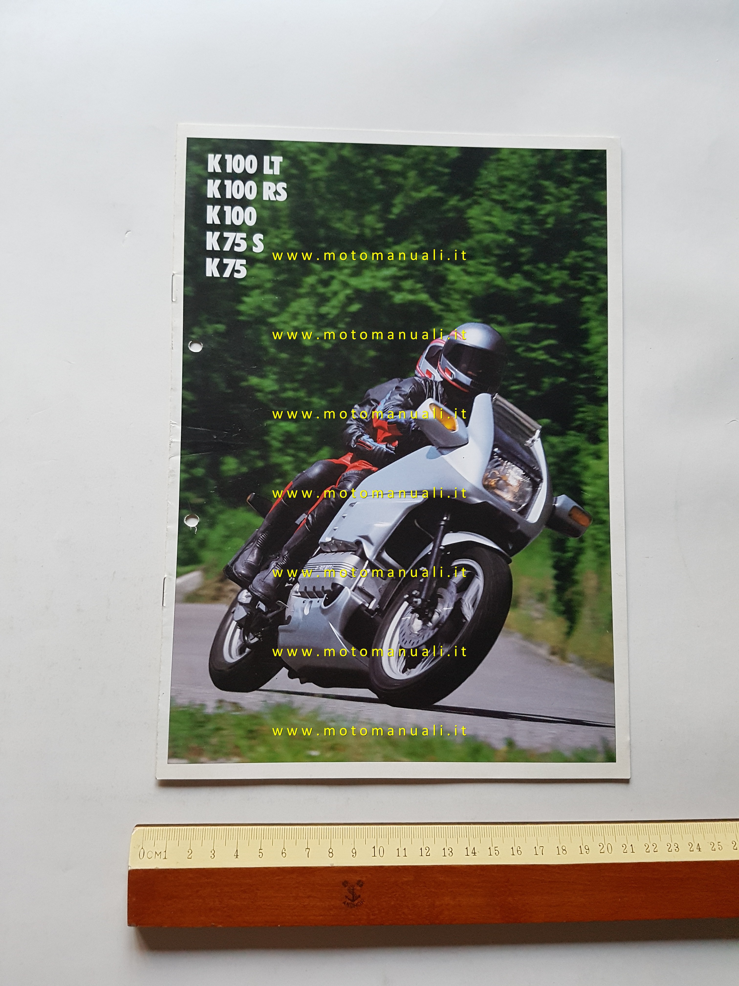 BMW K 100 K 100 LT K 100 RS K 75 S K 75 1988 depliant italiano originale