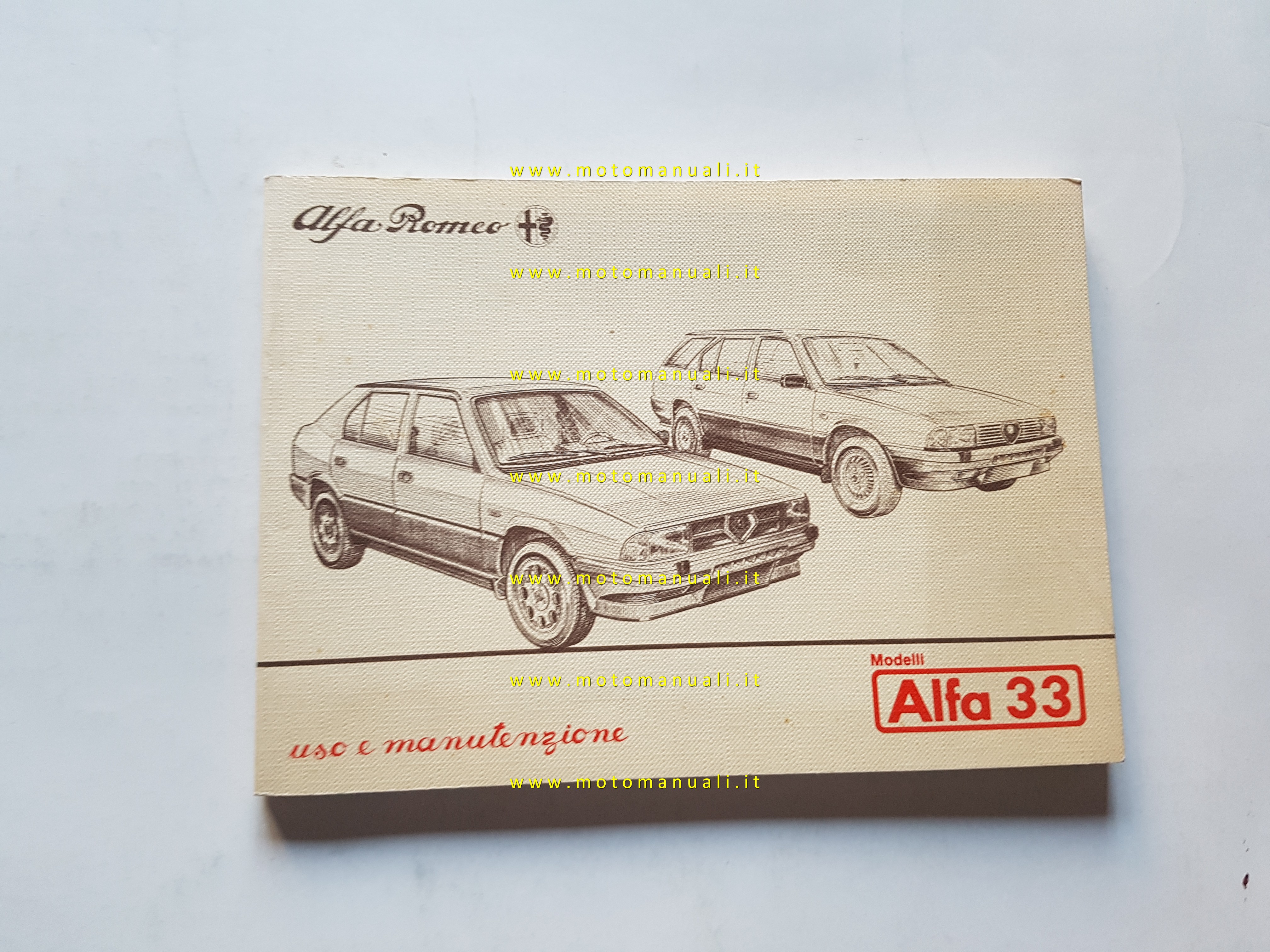 Alfa Romeo Libretto Uso e Manutenzione - Alfa 33 - 1985