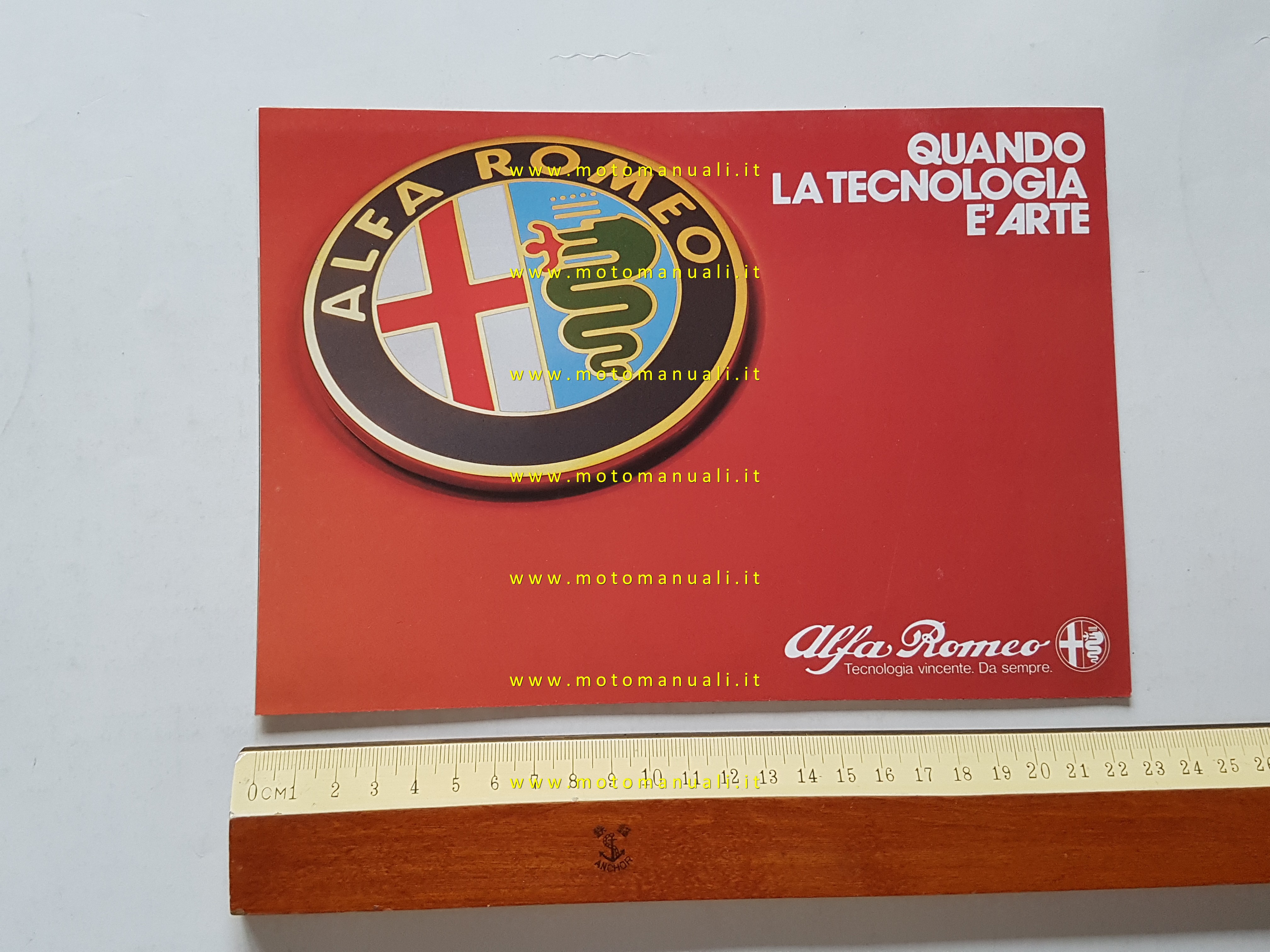 Alfa Romeo produzione modelli 1982 depliant originale italiano brochure