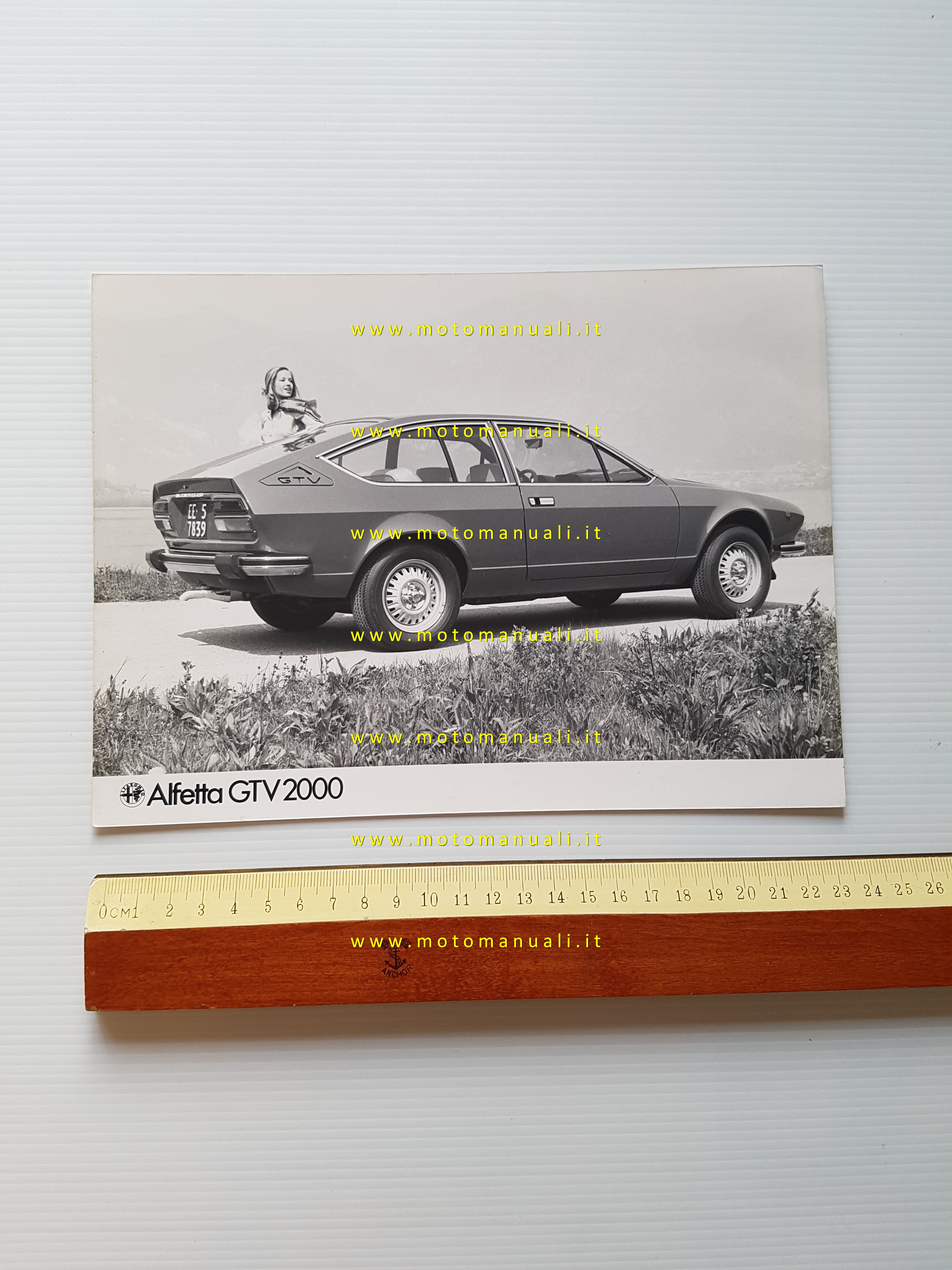 Alfa Romeo Alfetta GTV 2000 foto cartella stampa originale