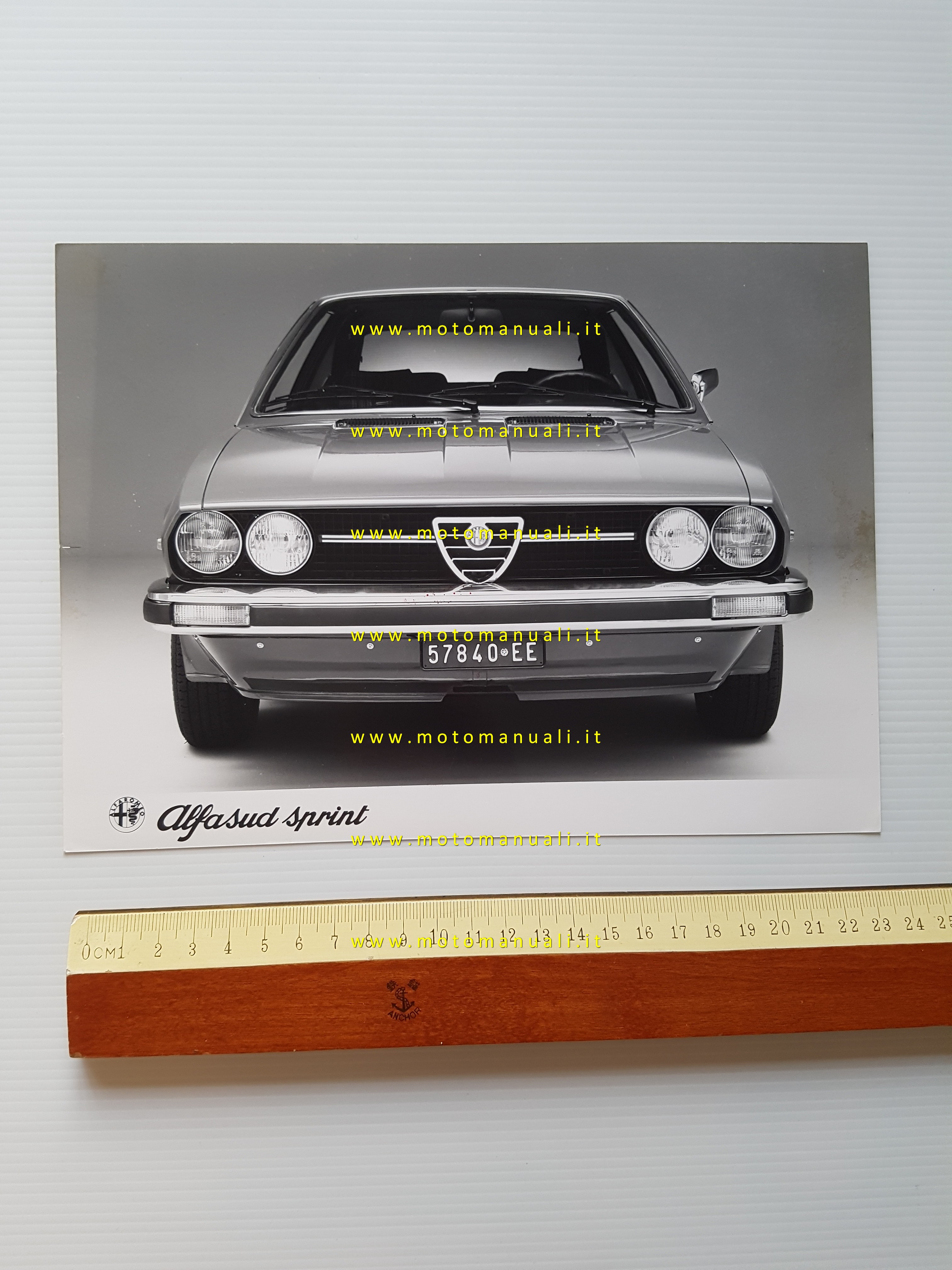 Alfa Romeo Alfasud Sprint foto cartella stampa originale