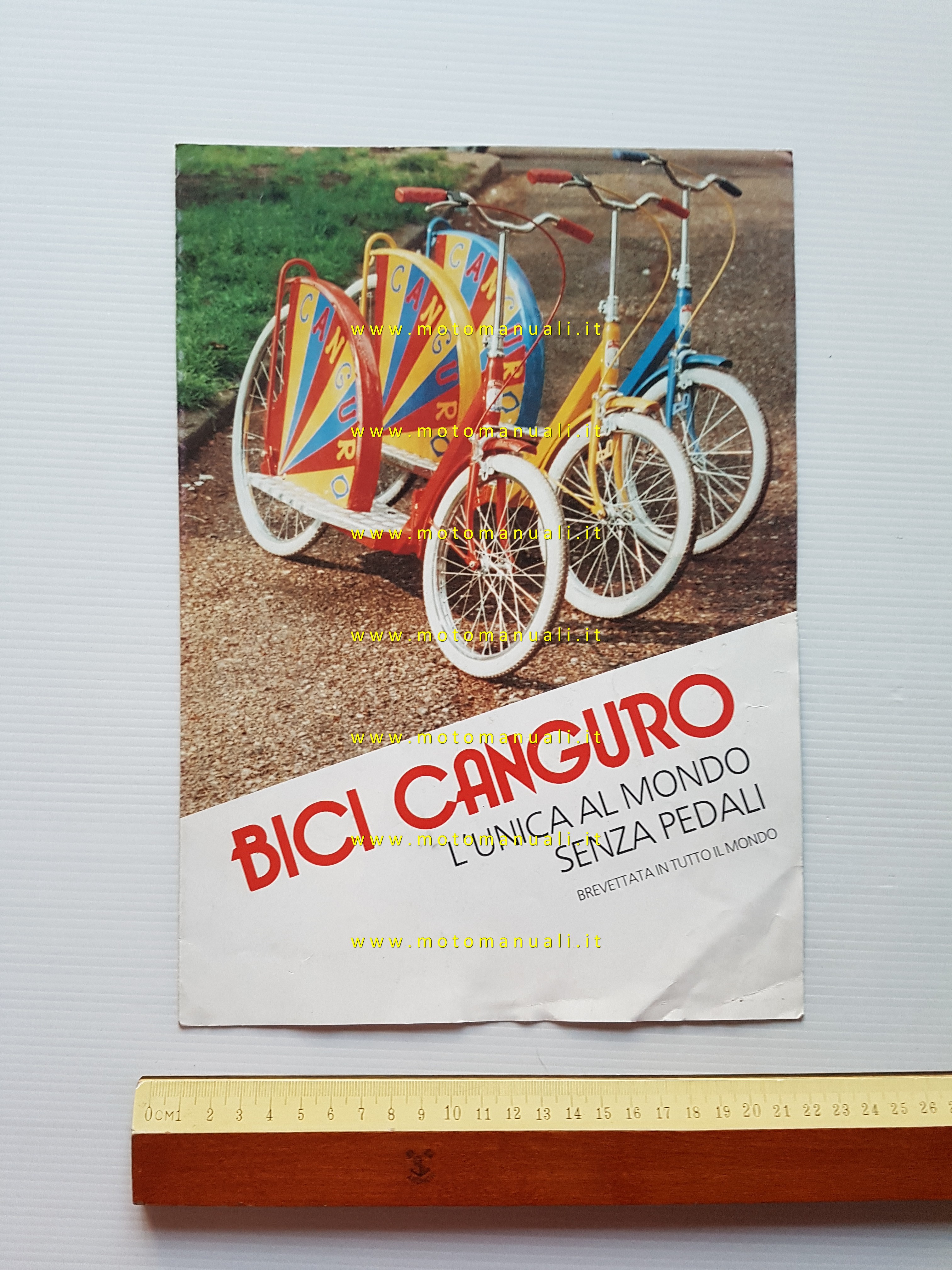 Eurobox Canguro bicicletta senza pedali anni 70 depliant originale