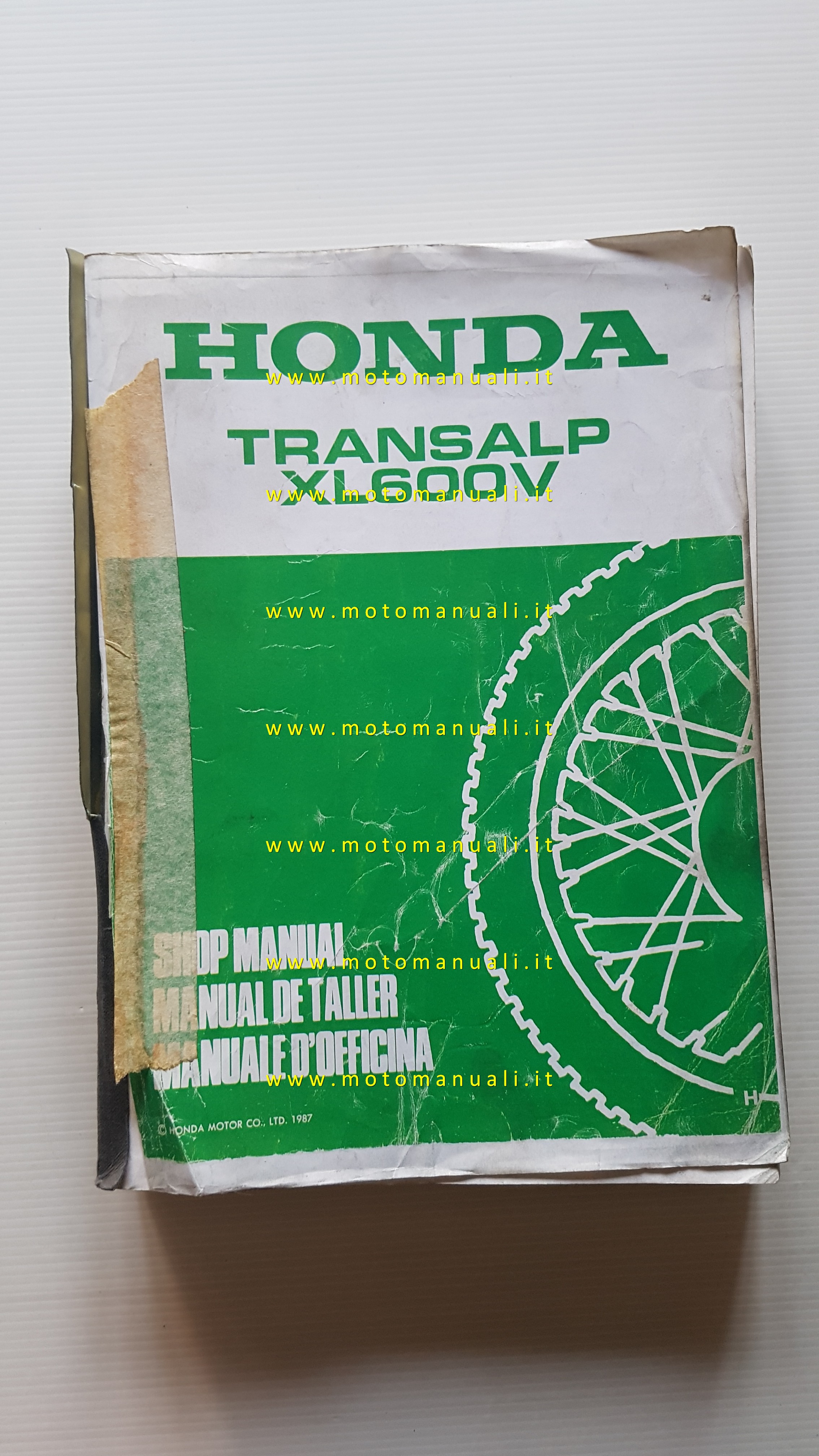 Honda XL 600 V Transalp 1987 manuale officina italiano originale
