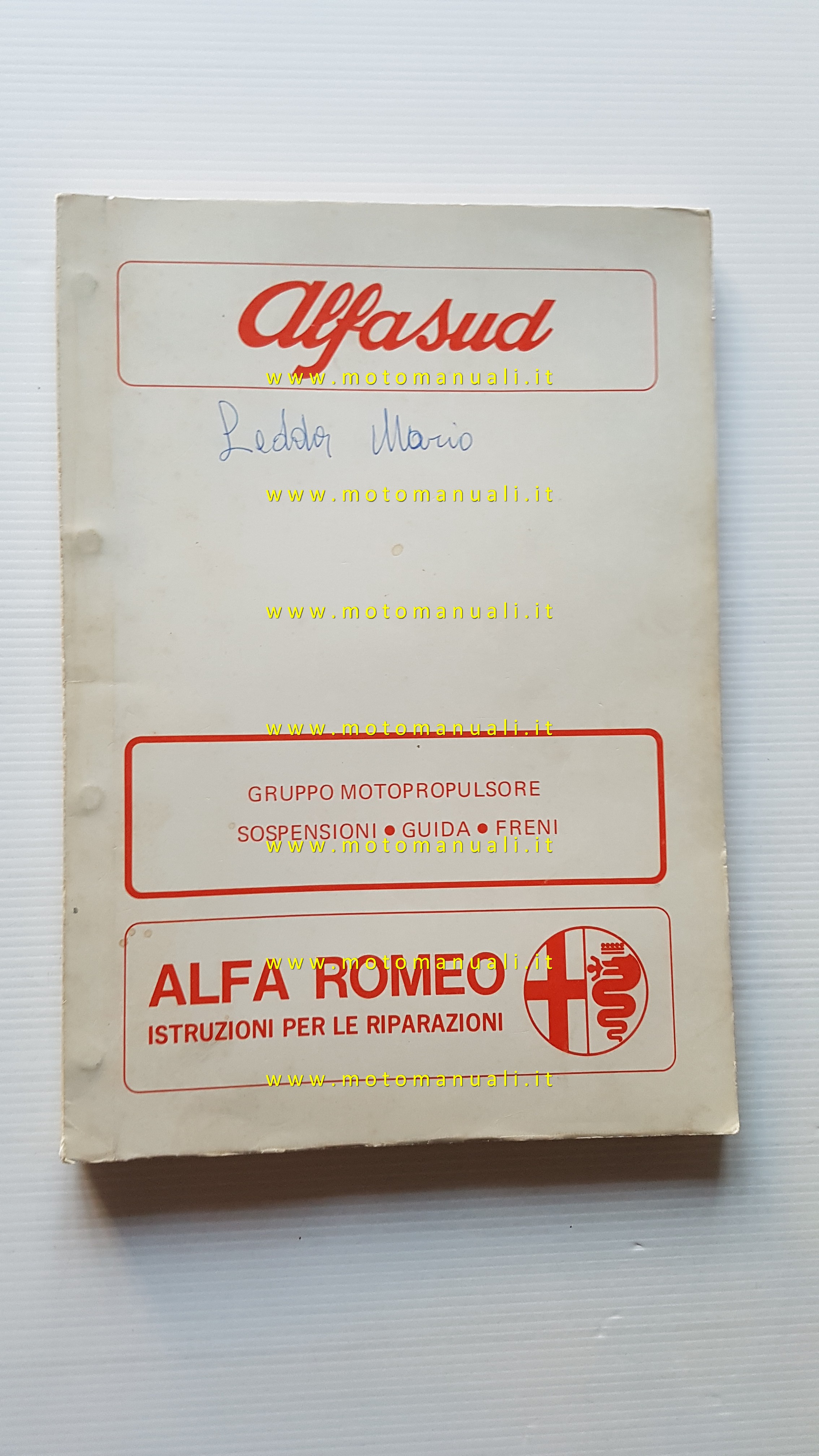 Alfa Romeo Alfasud 1980 manuale officina motore sospensioni freni originale