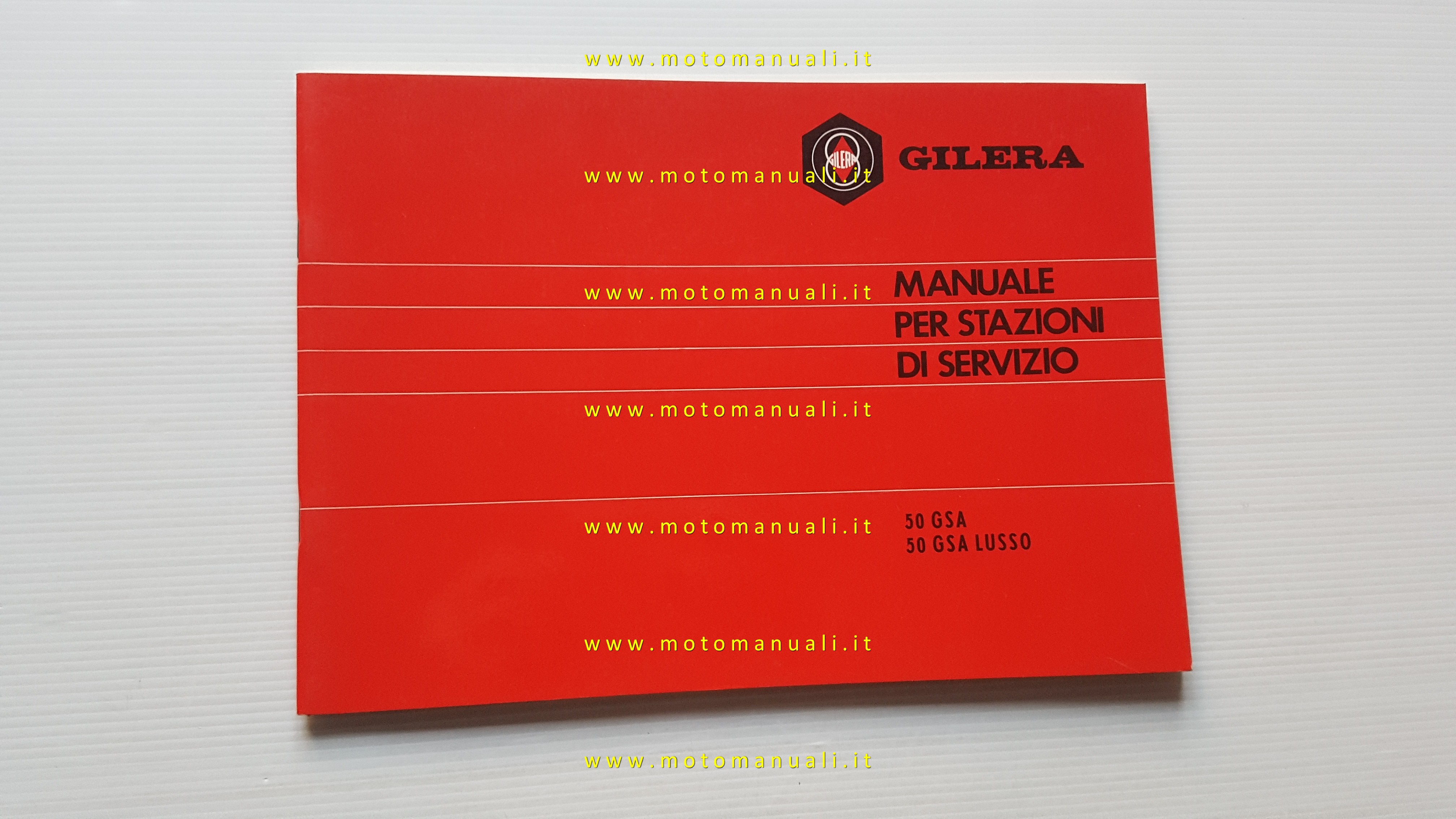 Gilera 50 GSA -GSA Lusso Scooter 1982 manuale officina originale workshop manual