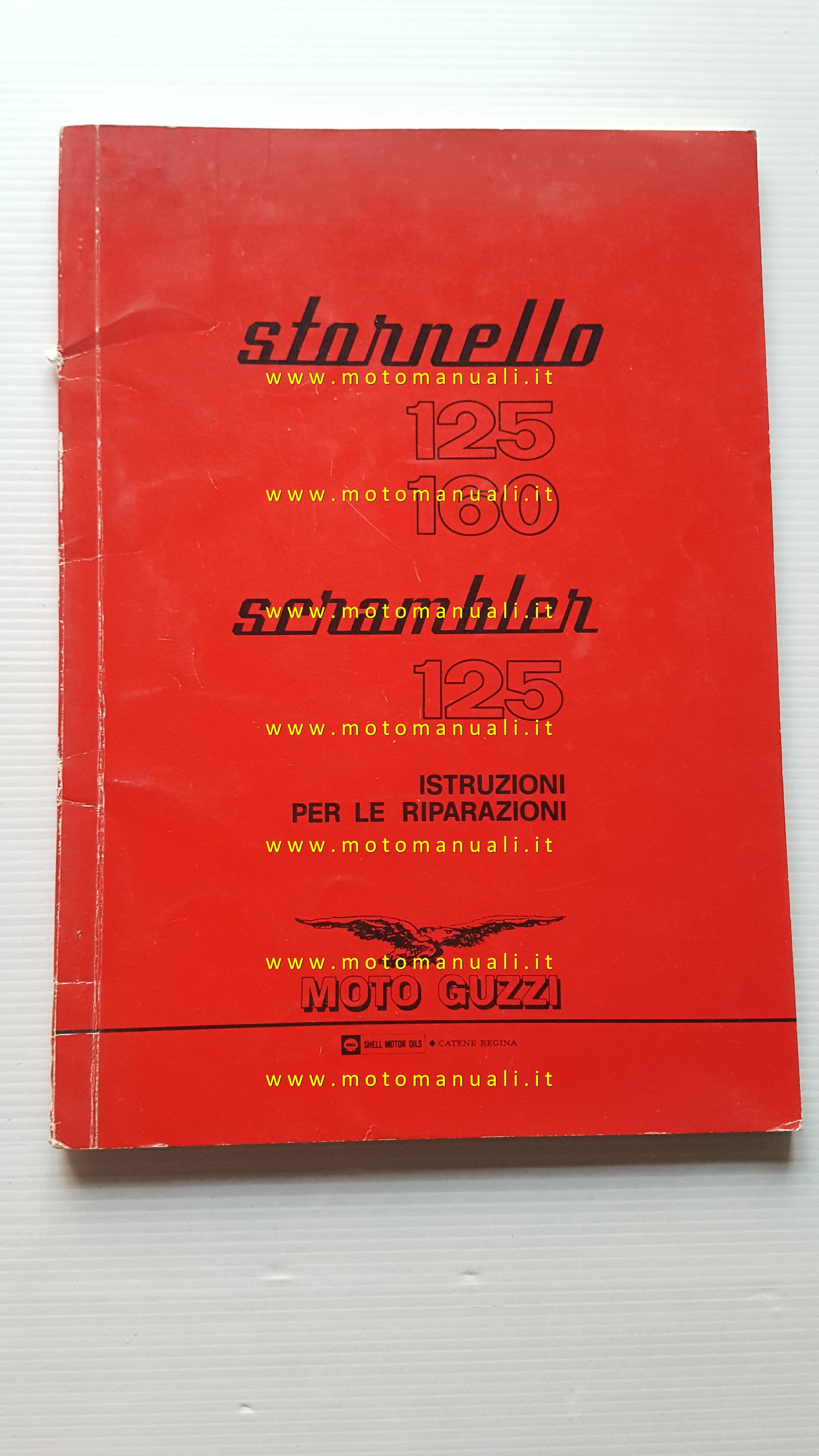 Moto Guzzi Stornello 125-160 - 125 Scrambler 1972 manuale officina originale