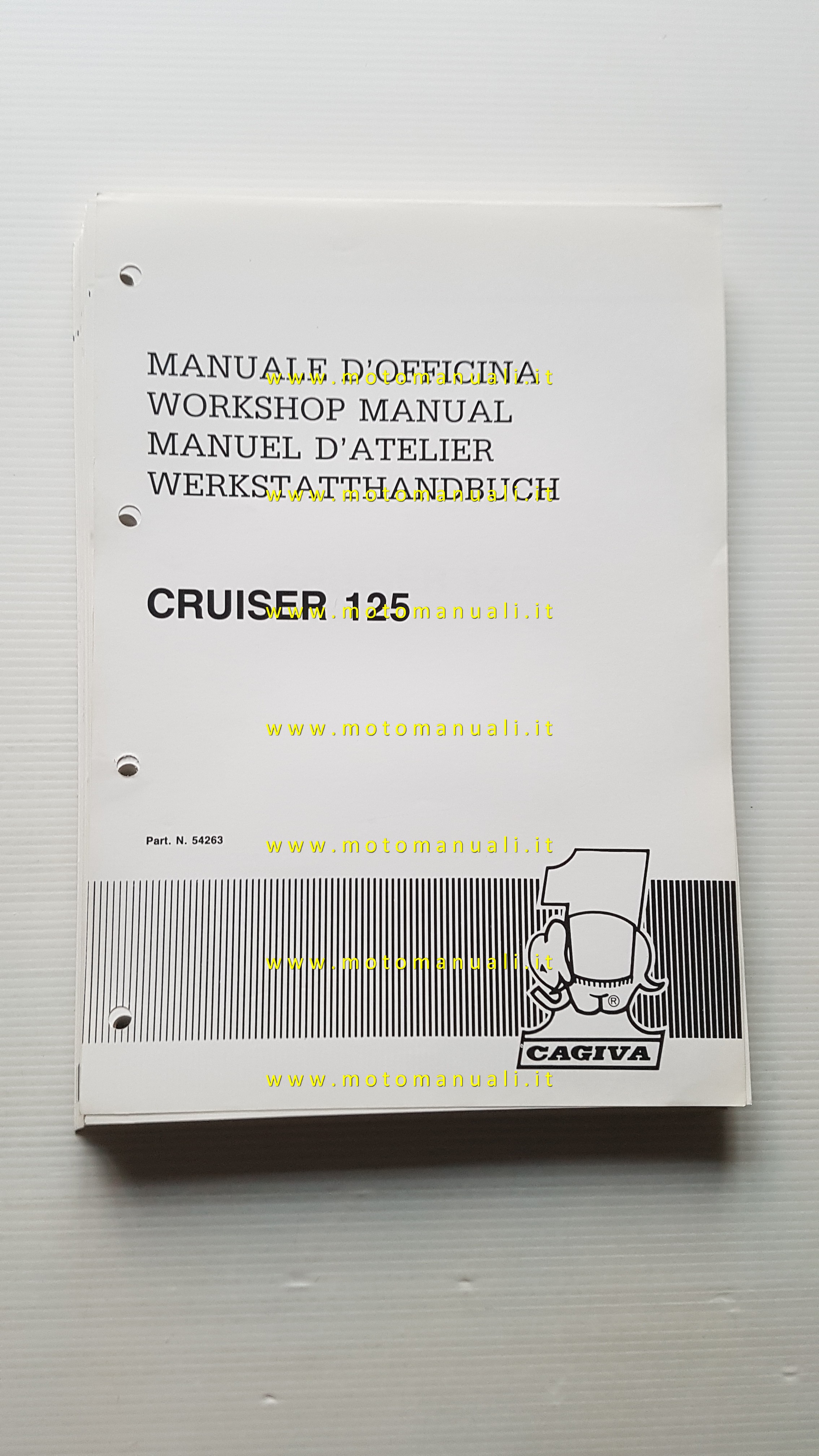 Cagiva Cruiser 125 1988 manuale officina originale