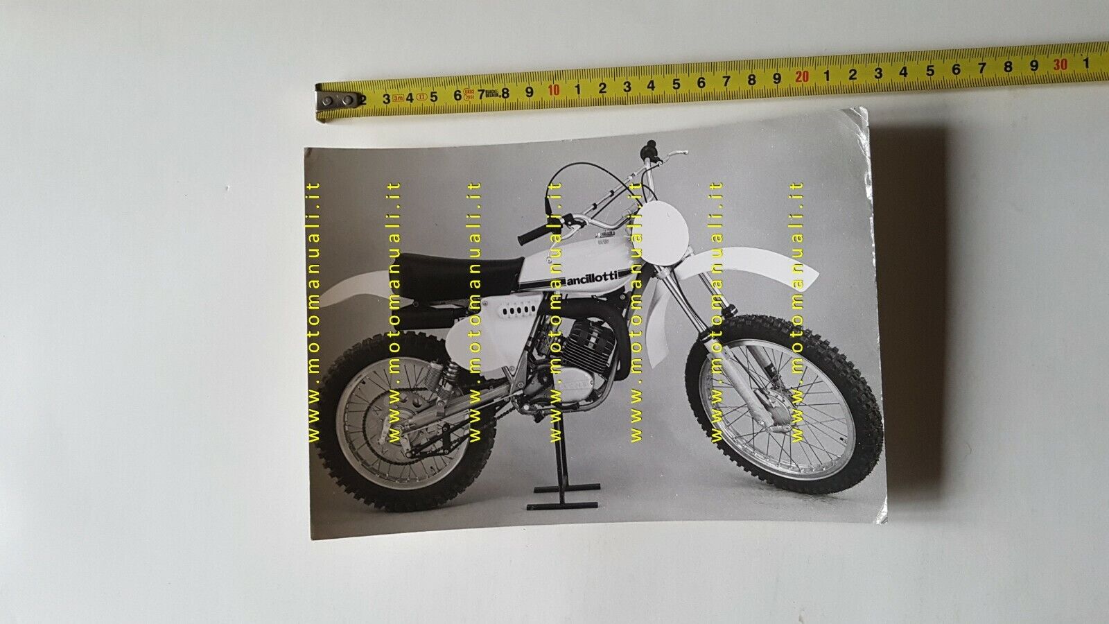 Ancillotti Scarab 50 Cross Sachs 1977 foto cartella stampa moto no depliant  