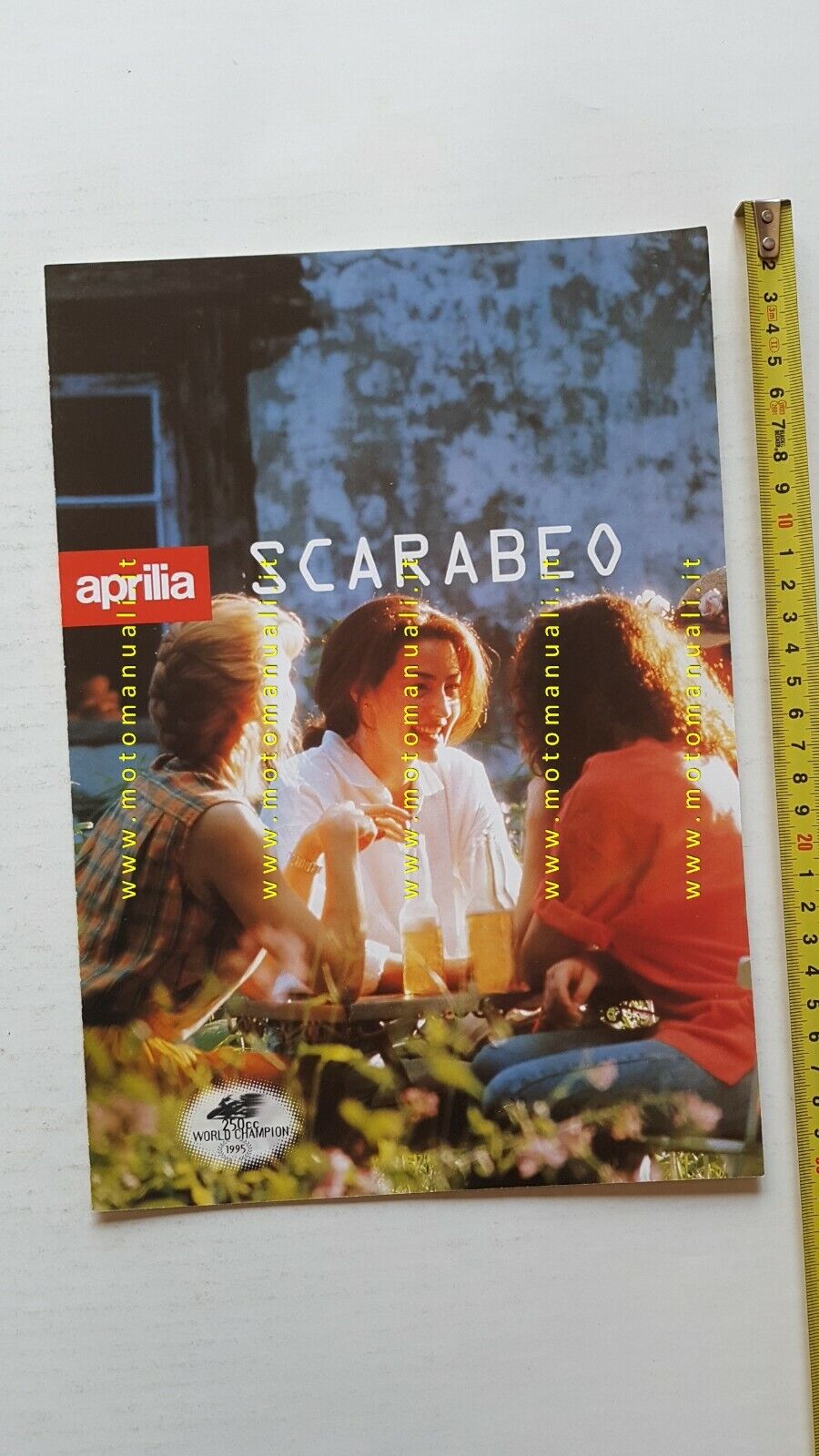 Aprilia Scarabeo 50 Scooter 1996 depliant italiano originale brochure