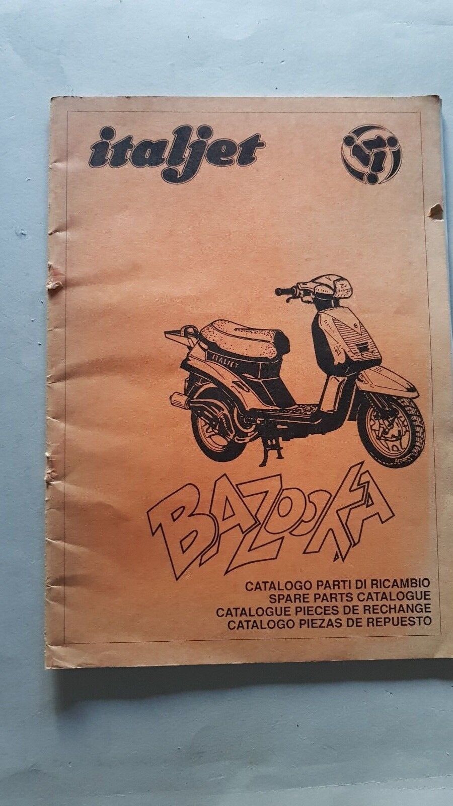 Italjet 50 Bazooka 1991 catalogo ricambi originale spare parts catalog