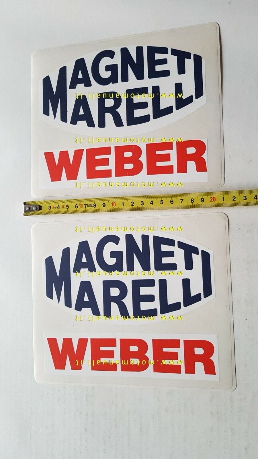 Pubblicità varie: Magneti Marelli Weber Ducati lotto 2 adesivi originali  anni 80-90 stickers
