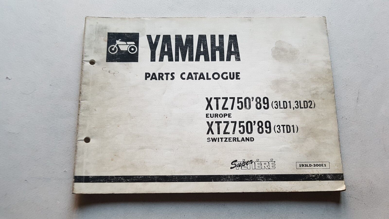 Yamaha XTZ 750 1989 catalogo ricambi originale spare parts catalogue
