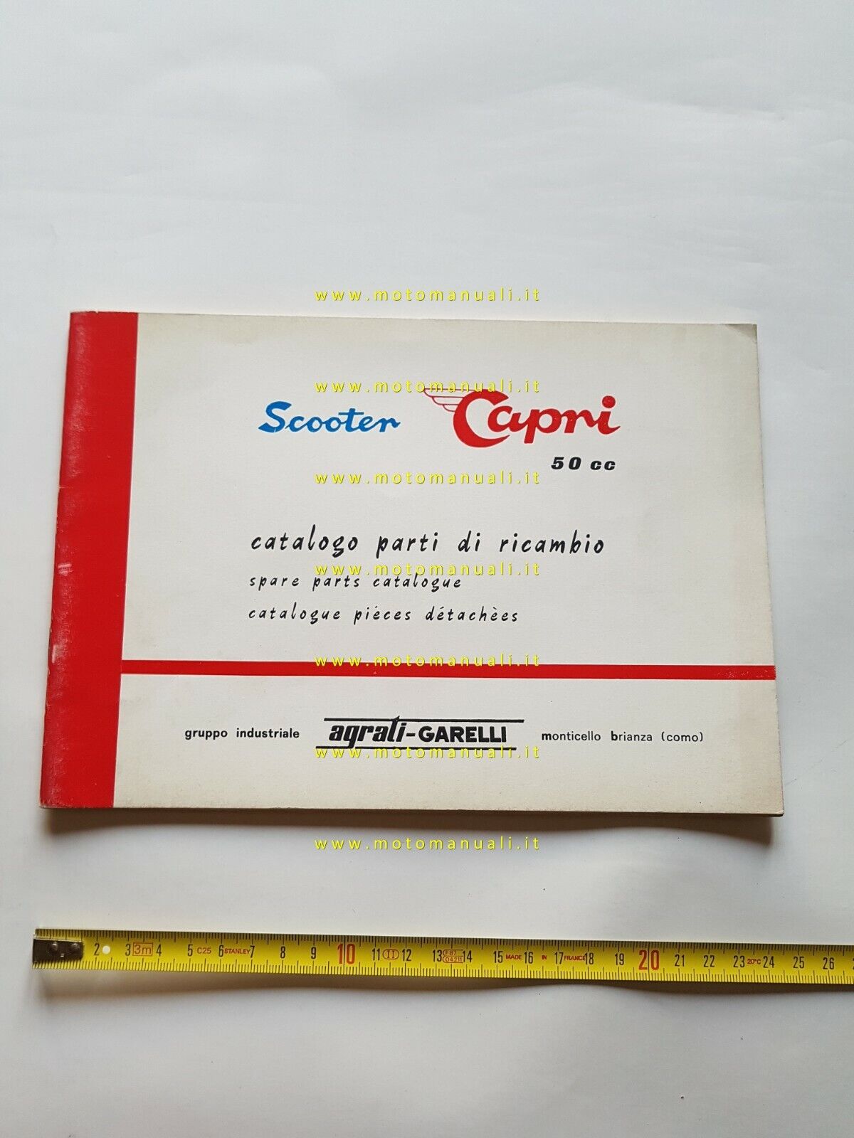Agrati Capri 50 Scooter 1968 catalogo ricambi originale spare parts catalogue