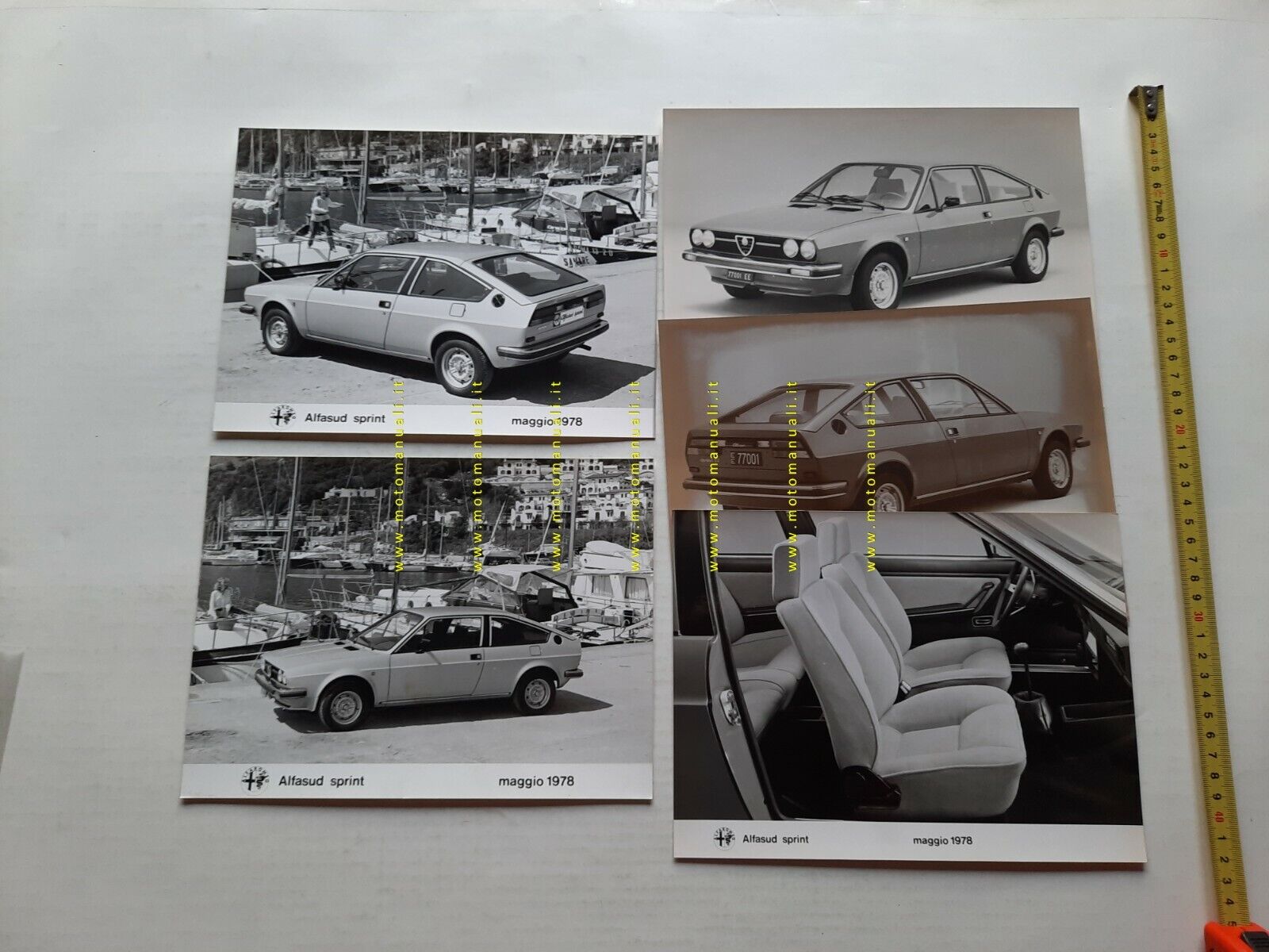 Alfa Romeo Alfasud Sprint 1978 lotto 5 foto cartella stampa no depliant