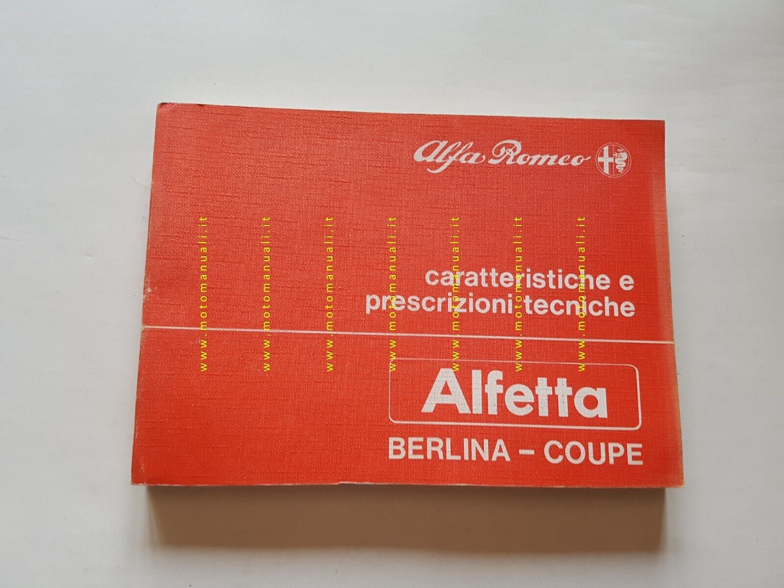 Alfa Romeo Alfetta Berlina-Coupè 1983 manuale officina caratteristiche tecniche