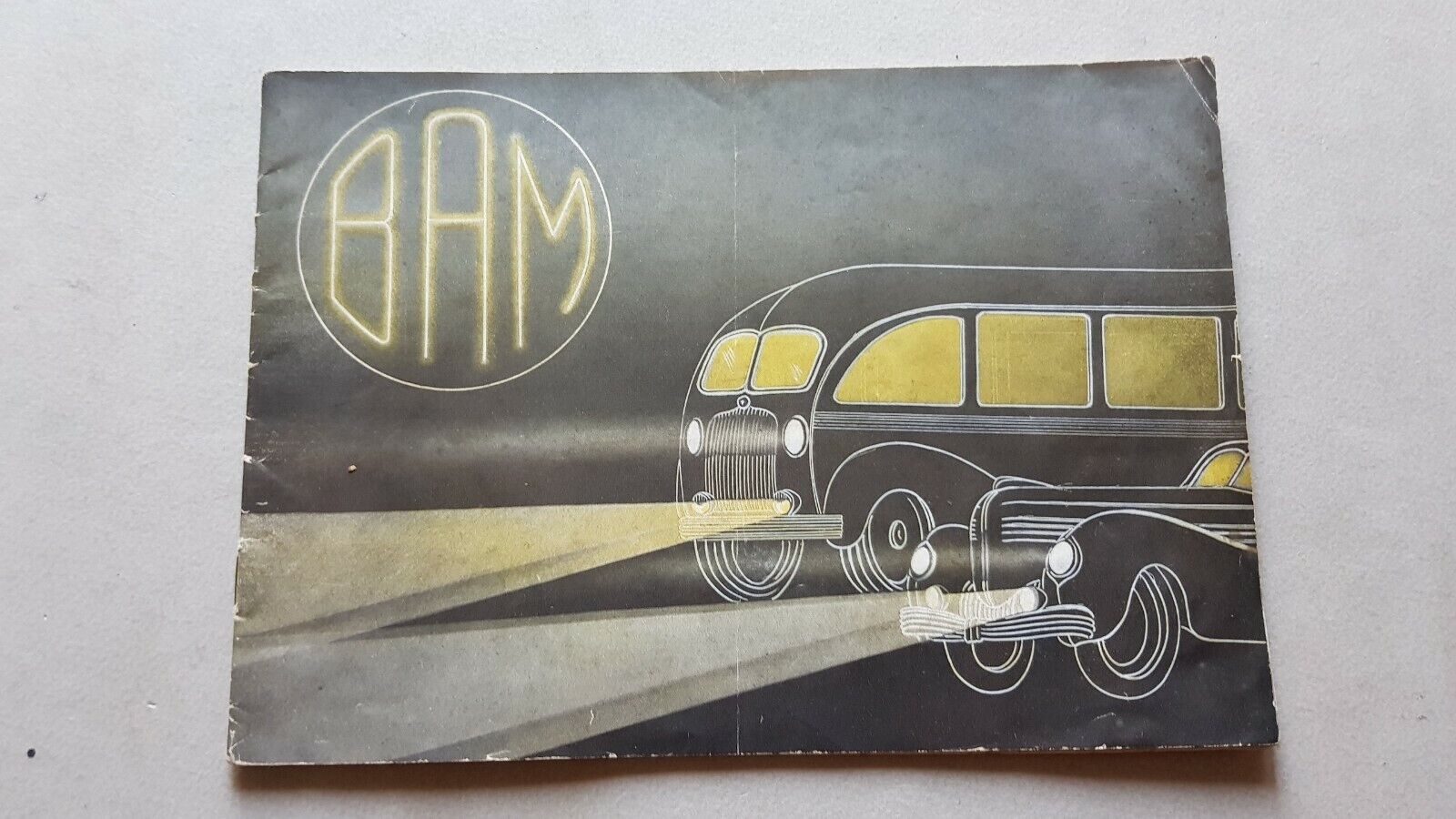B.A.M. fari antinebbia per auto catalogo anni '50 depliant italiano brochure