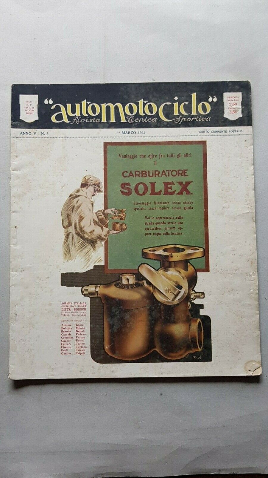 AutoMotoCiclo rivista anteguerra fascicolo n. 5 1924