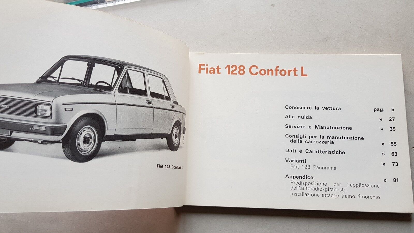 Manuali d'uso: Fiat 128 modelli 1980 Manuale Uso Manutenzione Libretto  originale AUTO