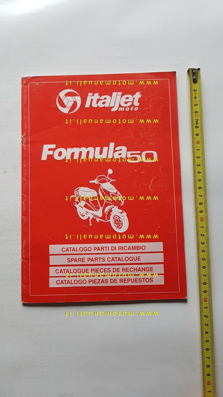 Italjet Formula 50 1995 catalogo ricambi originale spare parts catalogue