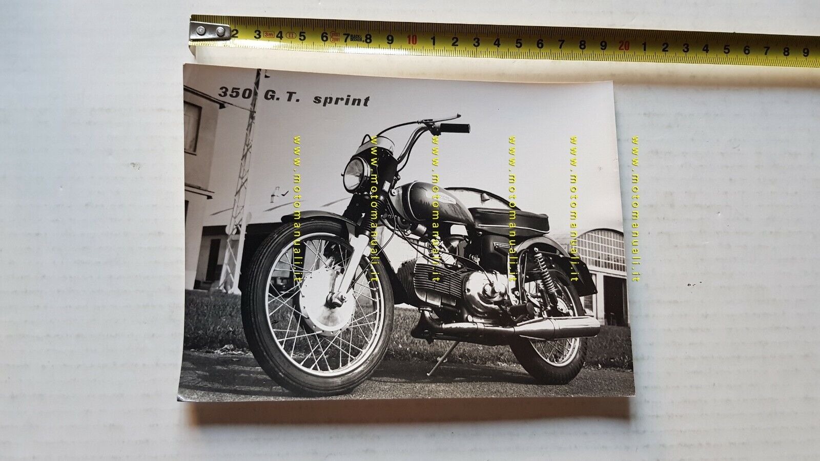 Aermacchi Harley-Davidson 350 GT Sprint 1970 foto cartella stampa no depliant 