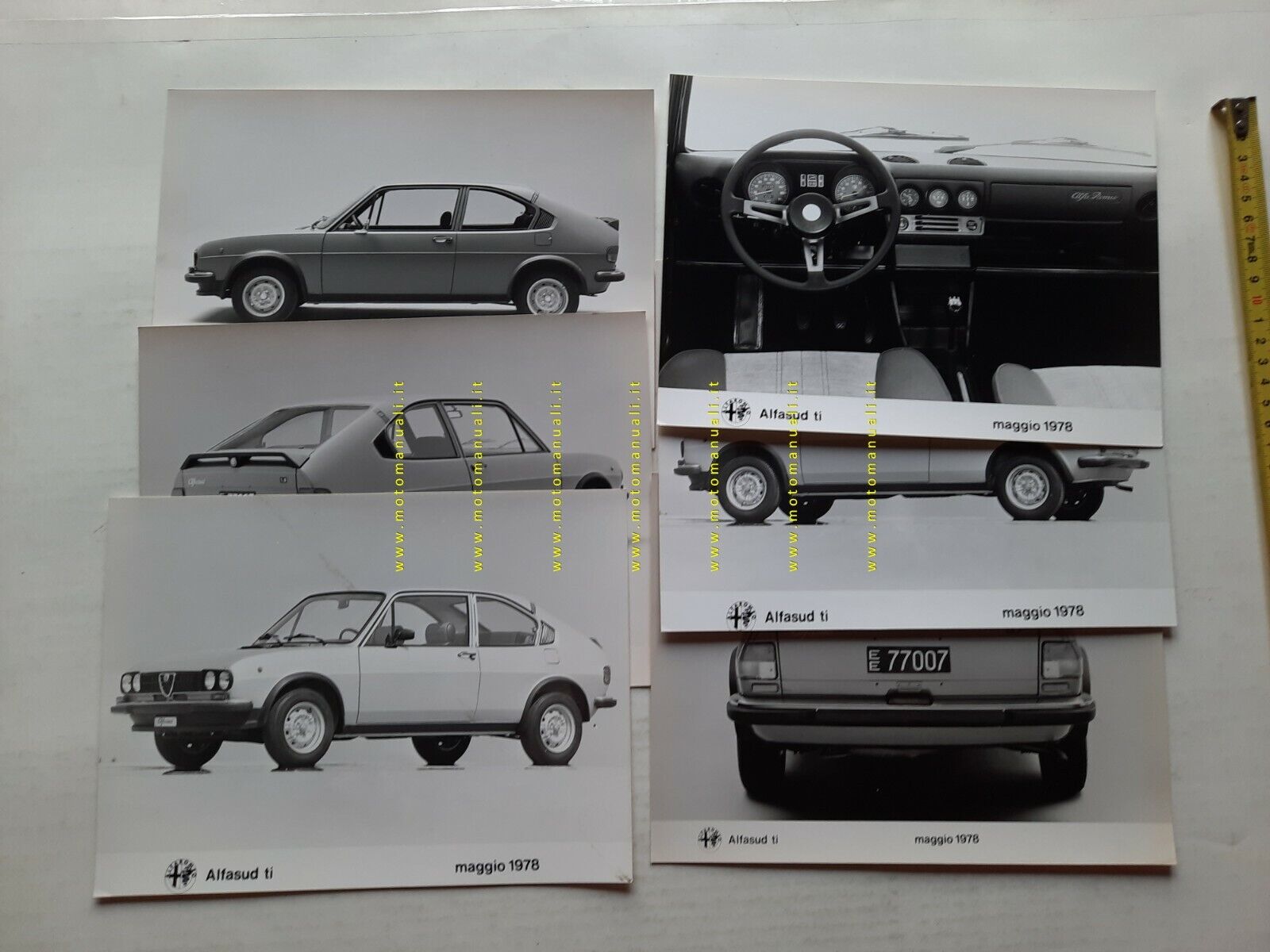 Alfa Romeo Alfasud ti 1978 lotto 6 foto originali da cartella stampa no depliant