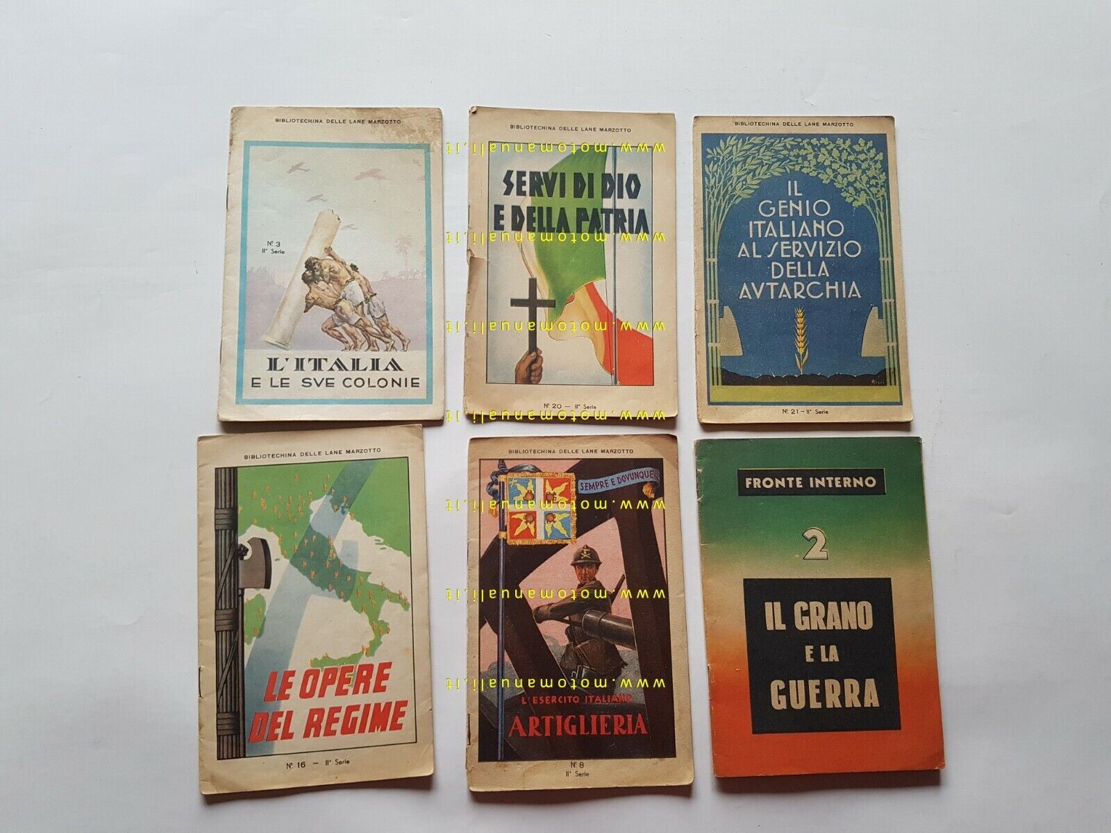 Bibliotechina Lane Marzotto II serie lotto 5 libretti  Anno 1935