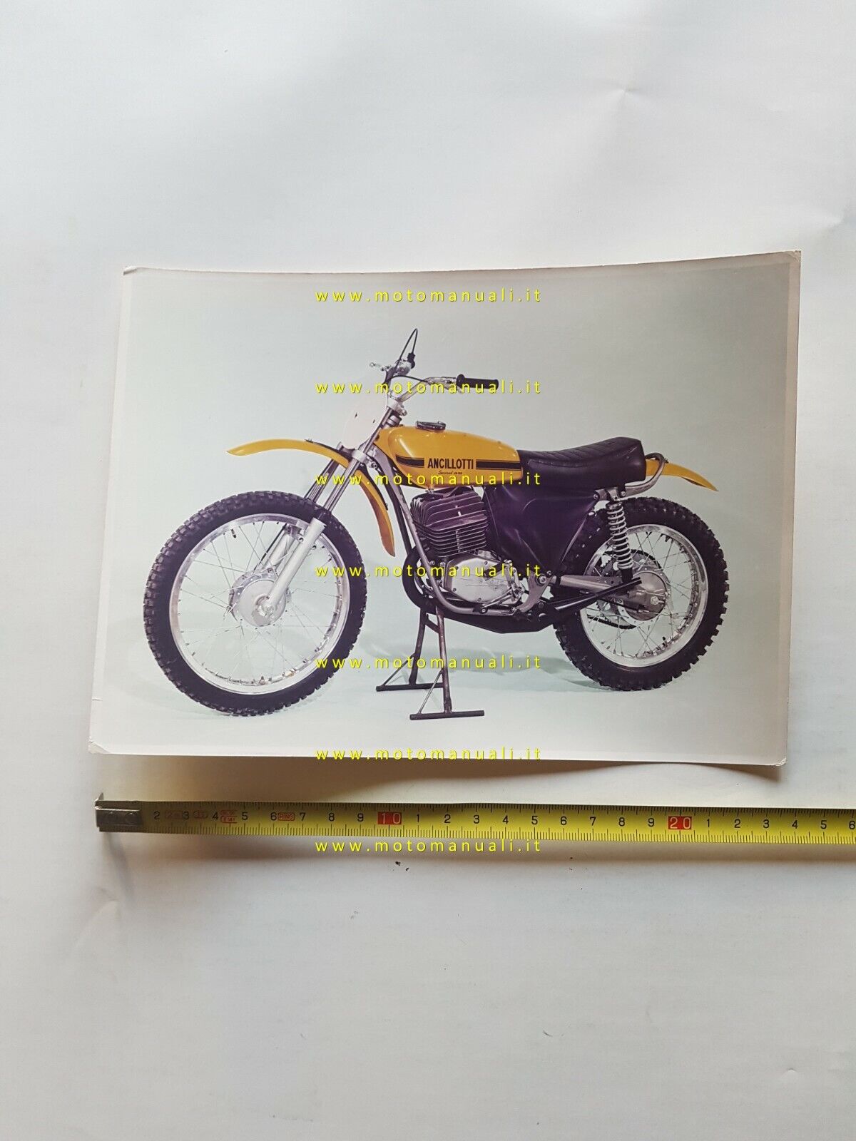 Ancillotti Scarab 125 CR Cross 1972-73 foto stampa originale moto no depliant 
