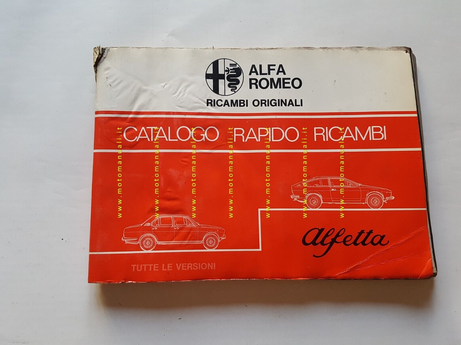 Alfa Romeo Alfetta tutti modelli 1977 catalogo ricambi RAPIDO originale