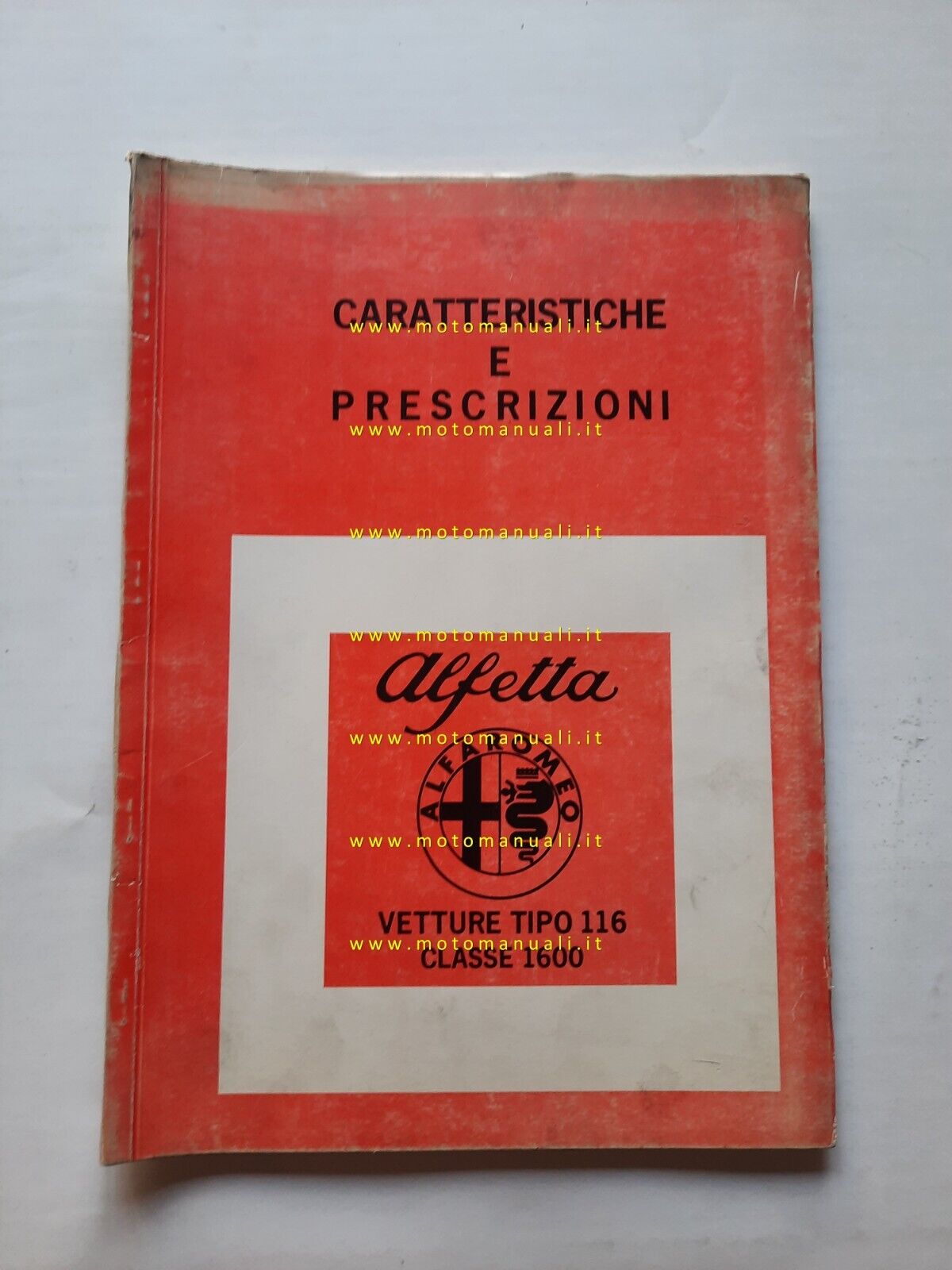 Alfa Romeo Alfetta 1975 manuale officina caratteristiche tecniche originale