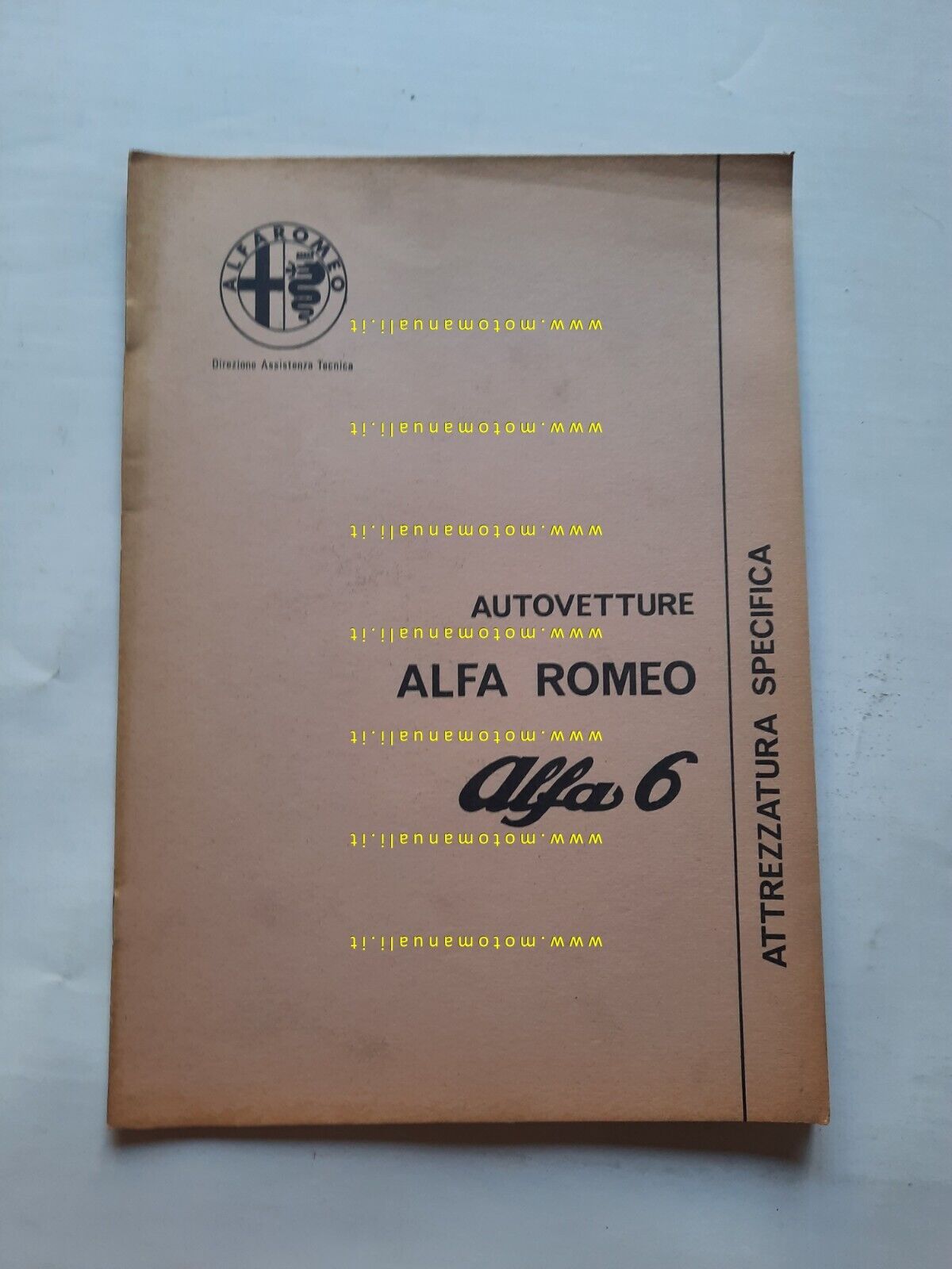 Alfa Romeo Alfa 6 catalogo attrezzatura specifica 1979