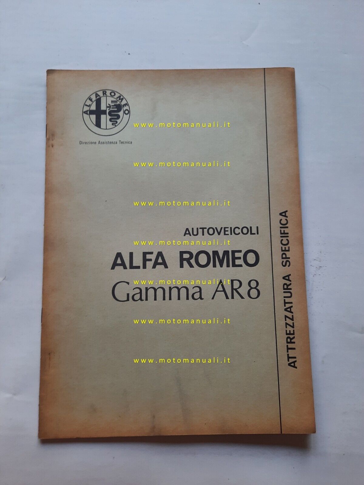 Alfa Romeo Gamma AR 8 catalogo attrezzatura specifica 1979 originale