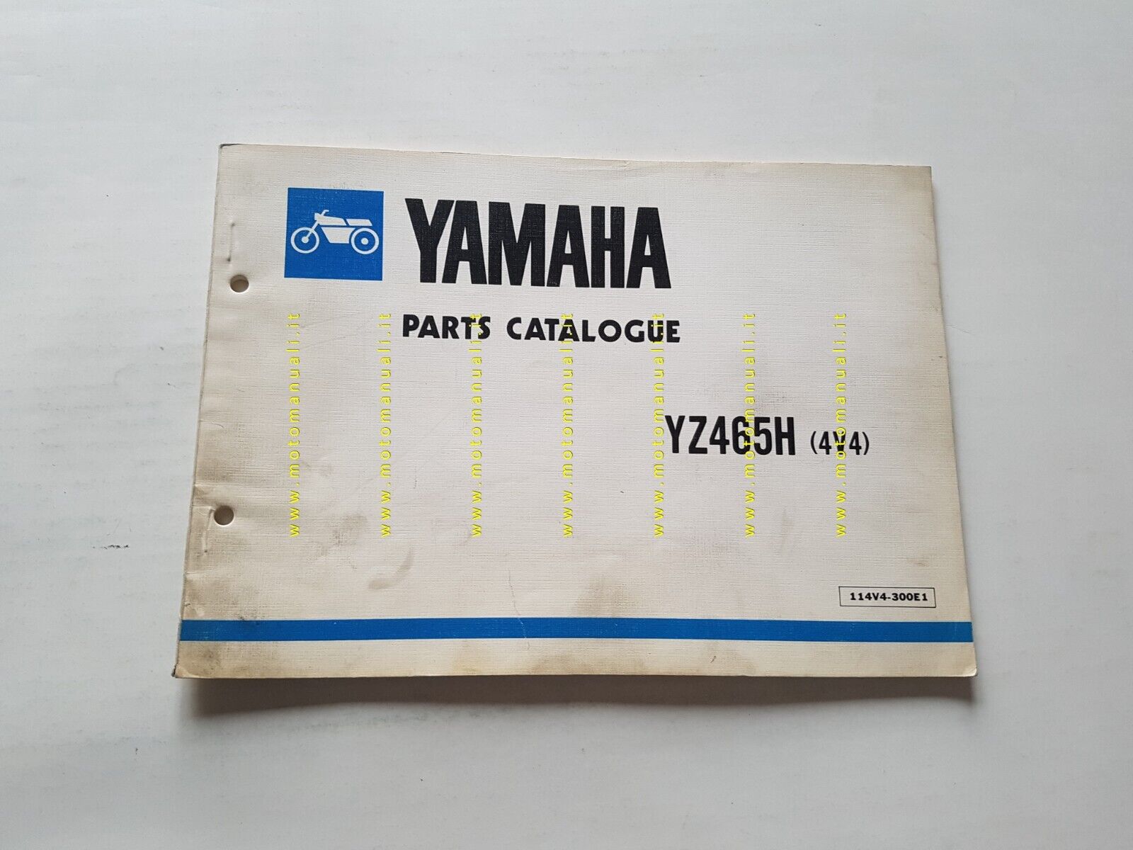 Yamaha YZ 465 H (4V4) 1980 catalogo ricambi ORIGINALE INGLESE spare parts list